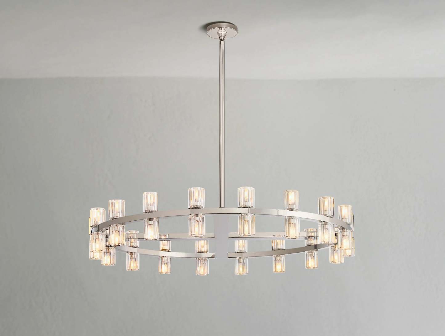 Arcachon LED Round Crystal Chandelier 36" 48" 60"