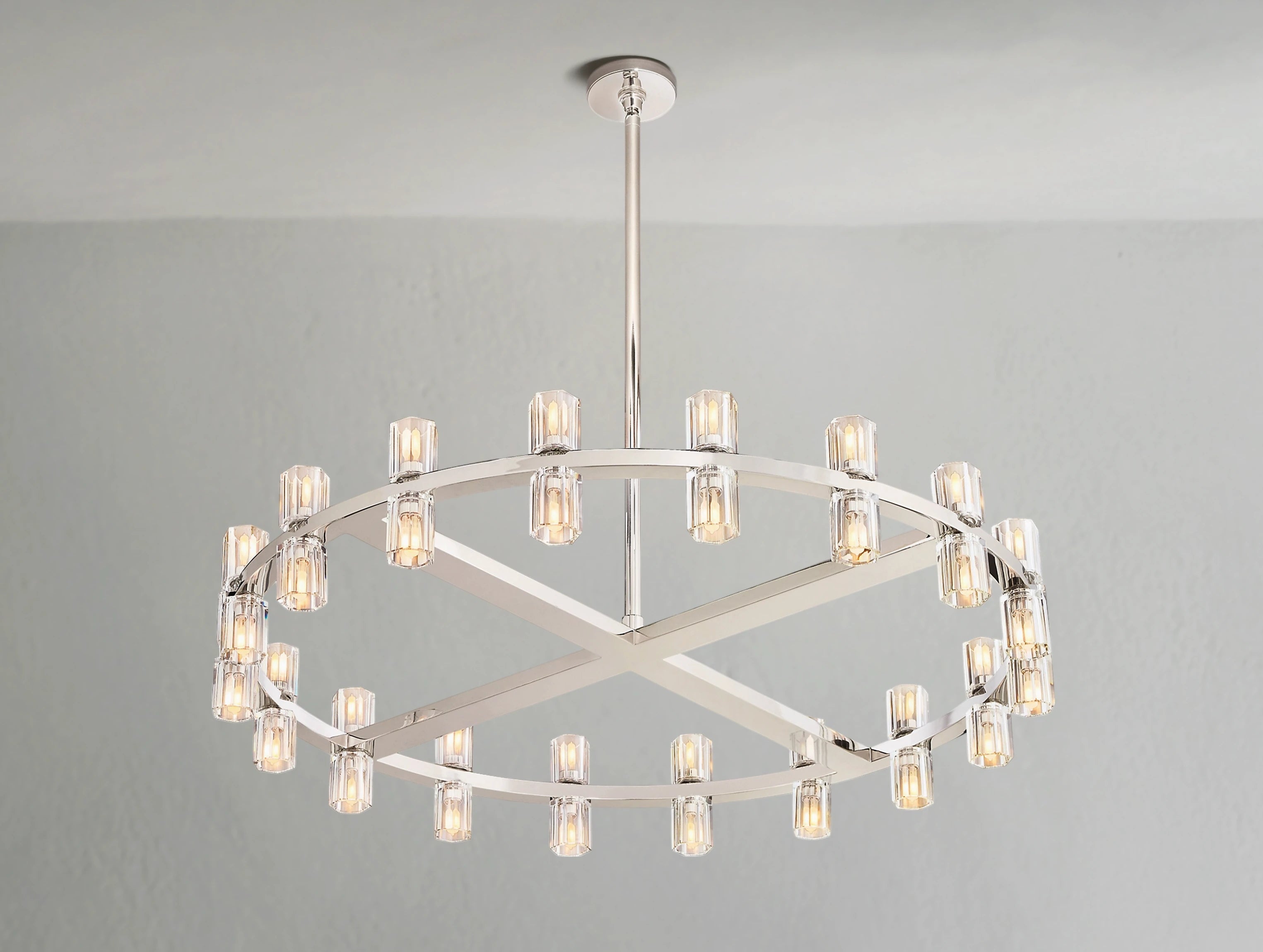 Arcachon LED Round Crystal Chandelier 36" 48" 60"