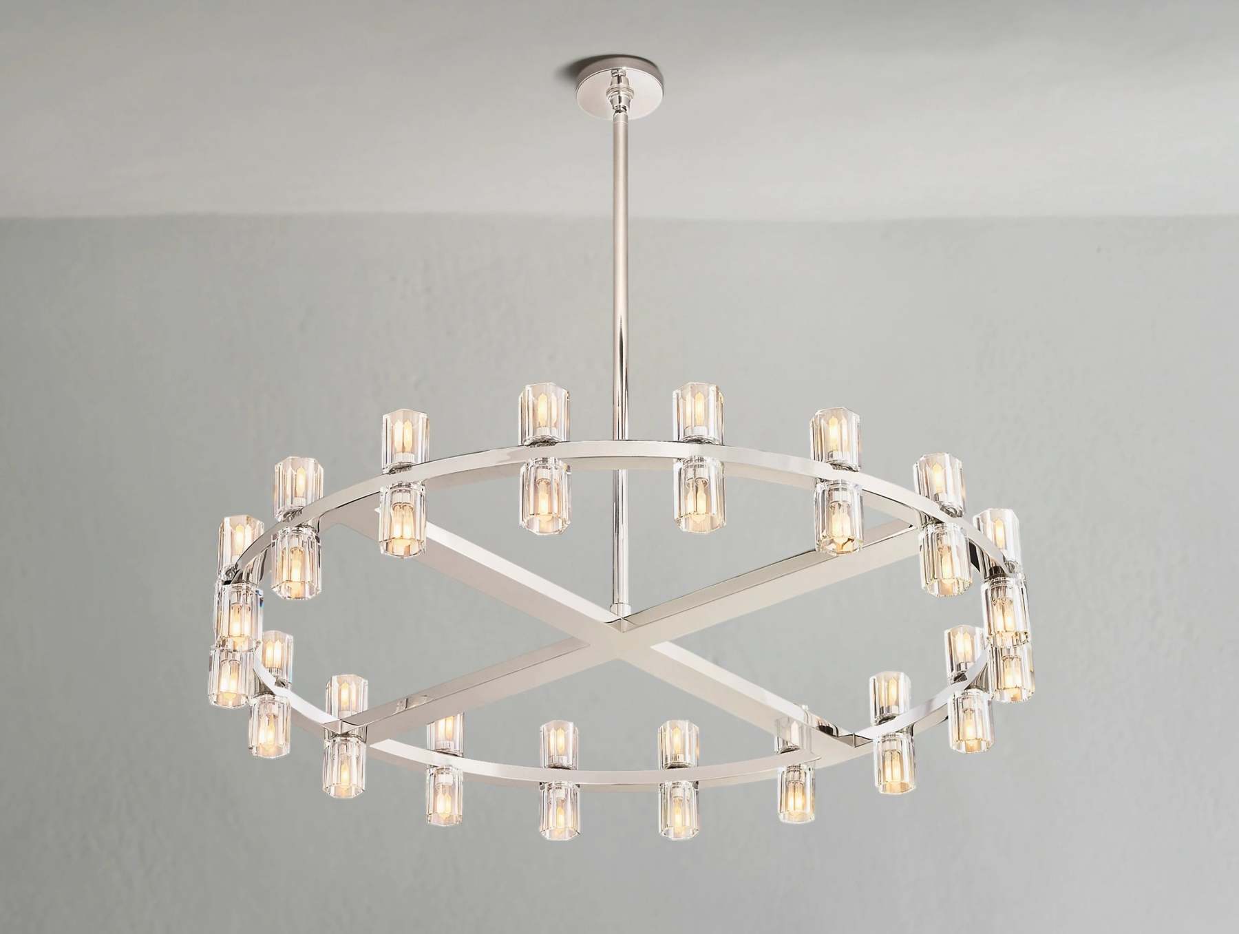 Arcachon LED Round Crystal Chandelier 36" 48" 60"