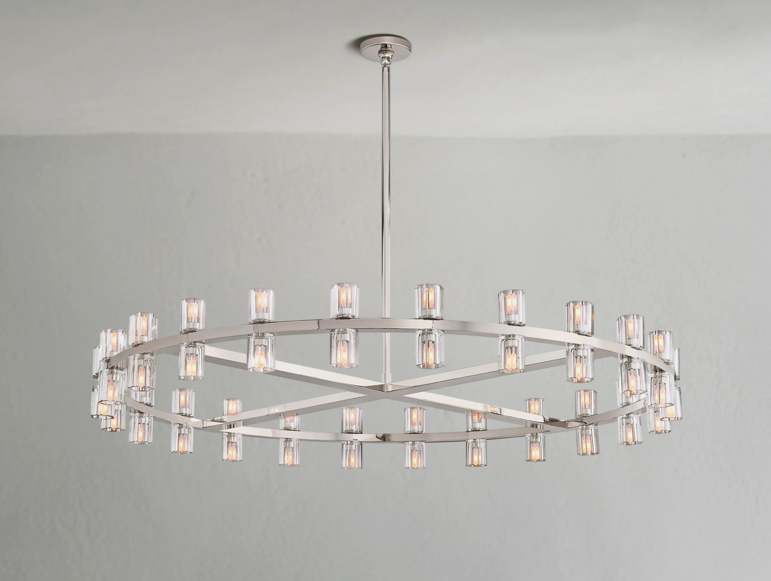 Arcachon LED Round Crystal Chandelier 36" 48" 60"