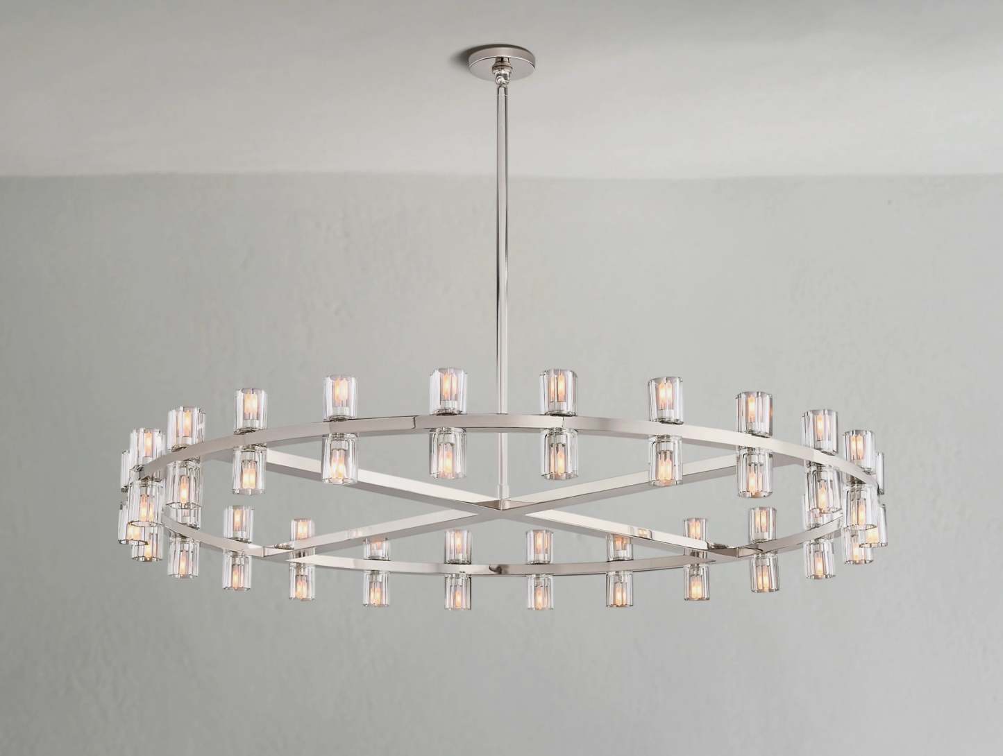 Arcachon LED Round Crystal Chandelier 36" 48" 60"