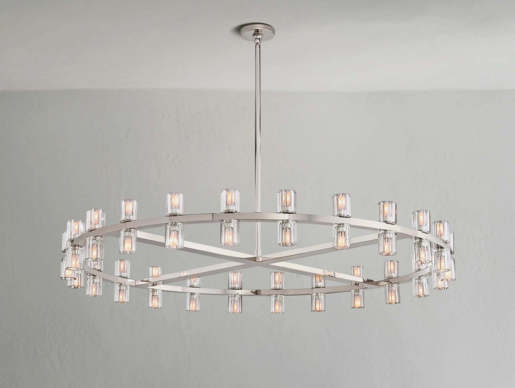 Arcachon LED Round Crystal Chandelier 36" 48" 60"