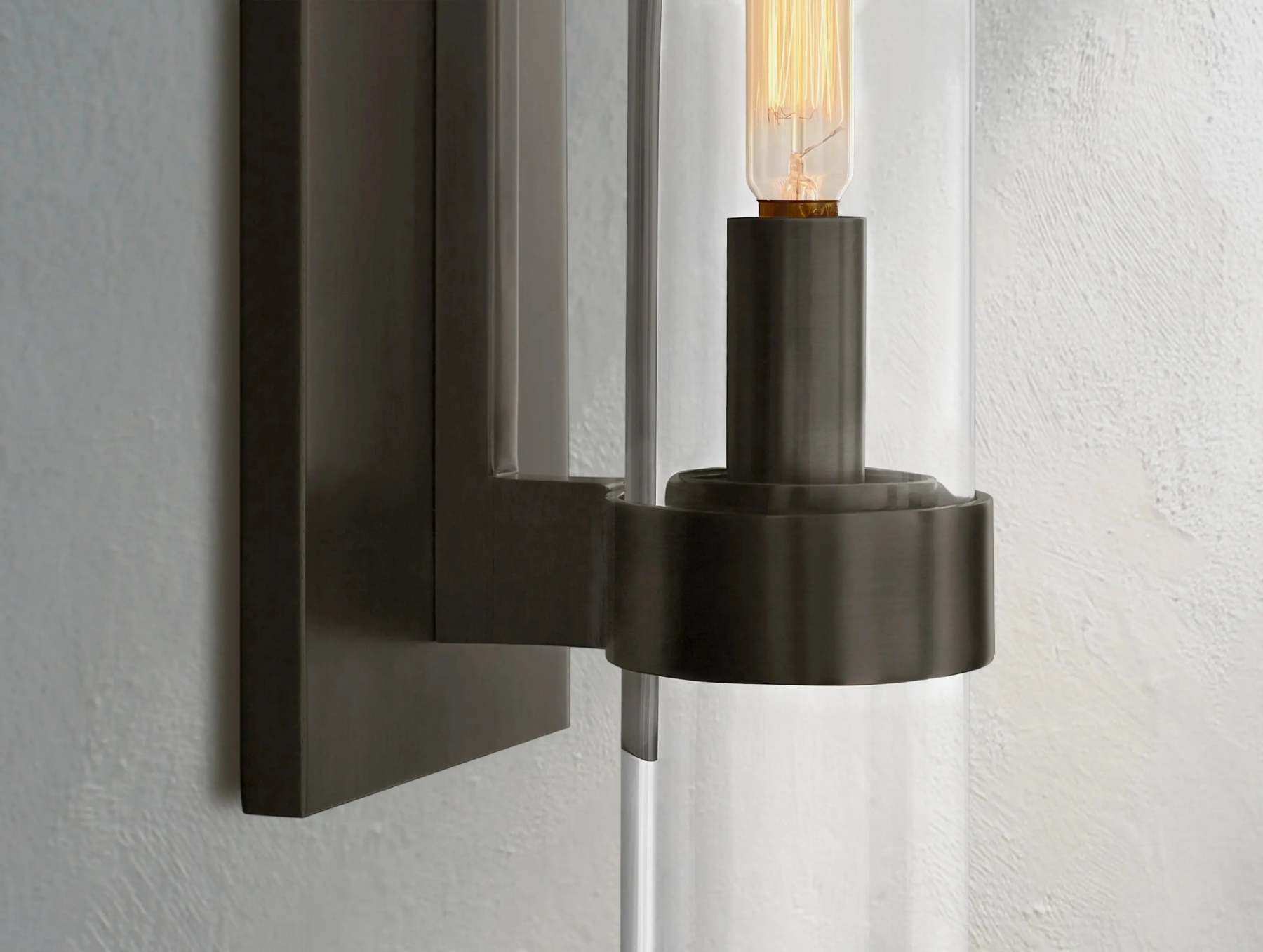 Ravelle Single light Glass Wall Sconce 