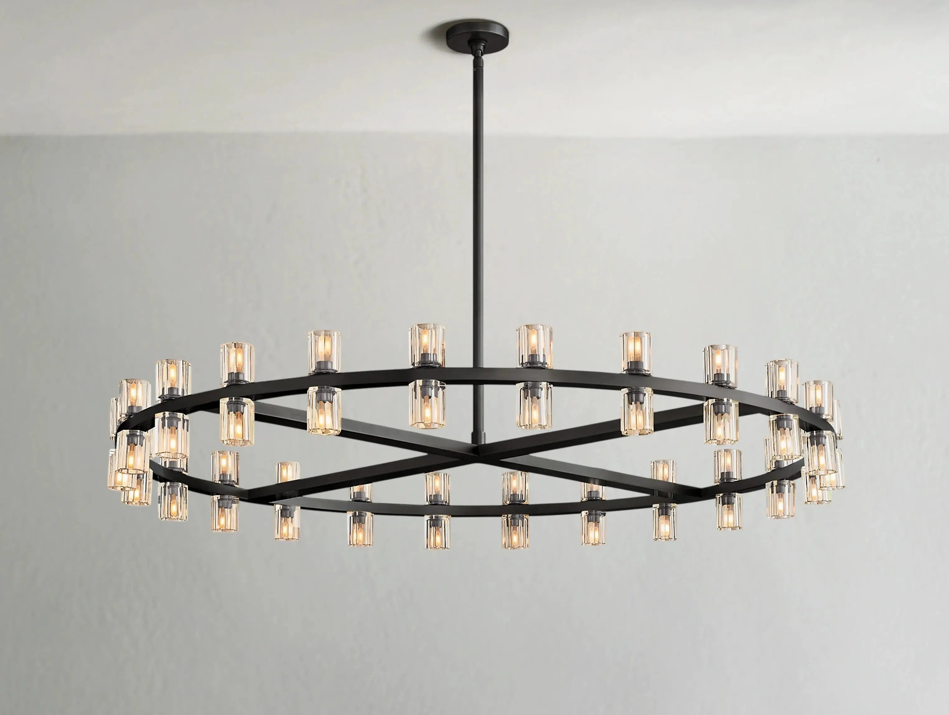 Arcachon LED Round Crystal Chandelier 36" 48" 60"