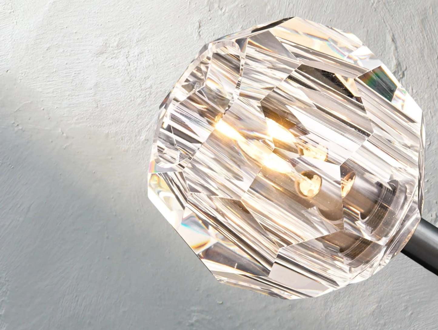 Boule De Cristal Glass Round Cluster Chandelier
