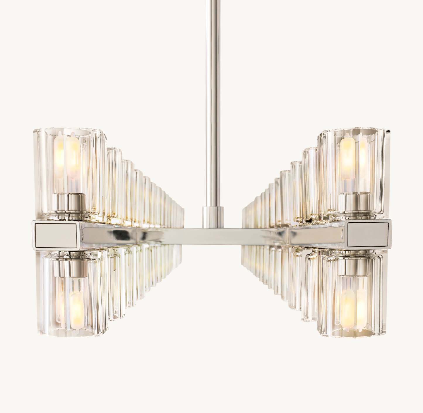 54 Inch Hexagonal Crystal Linear Chandelier – Arcachon