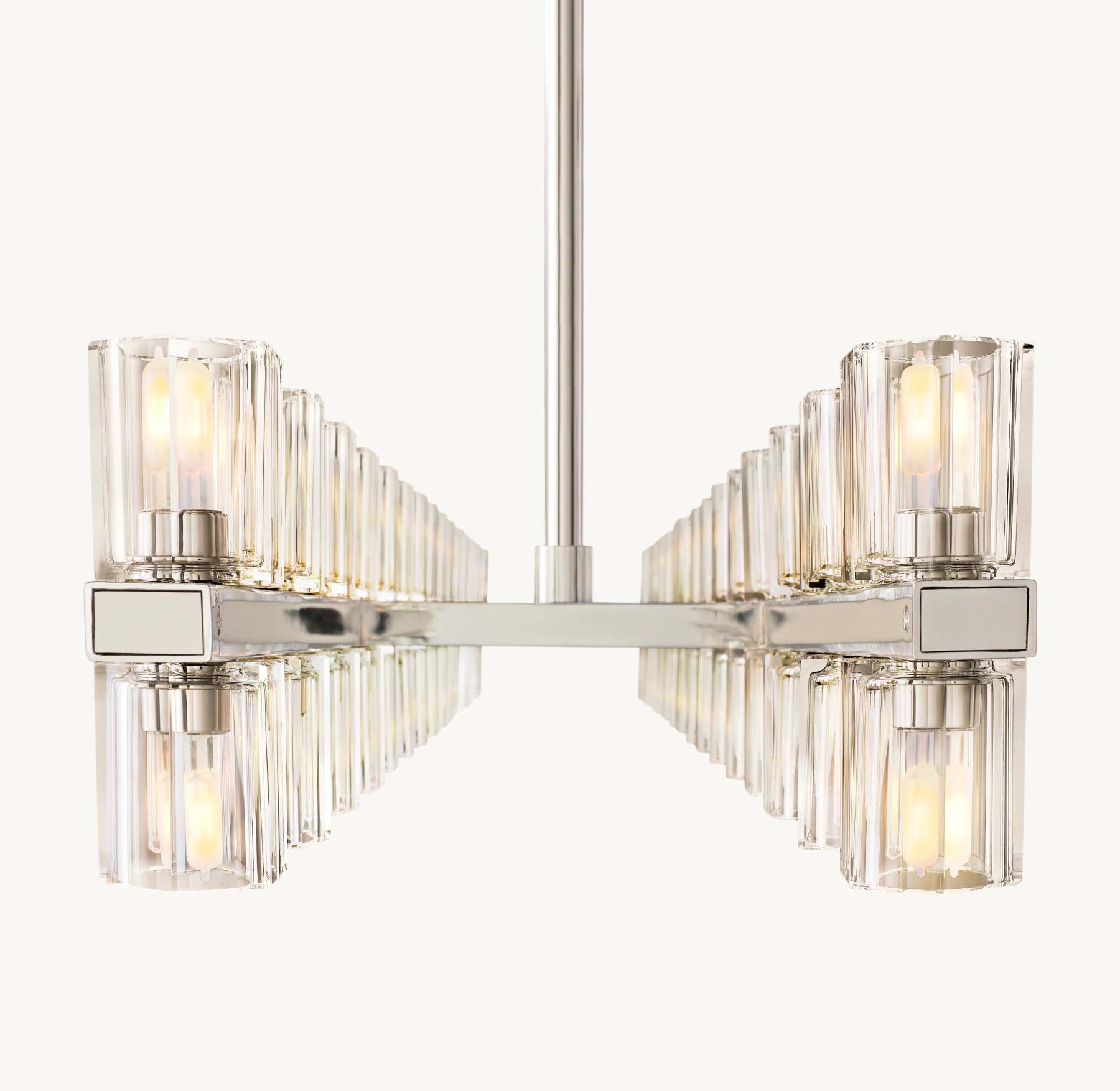 54 Inch Hexagonal Crystal Linear Chandelier – Arcachon