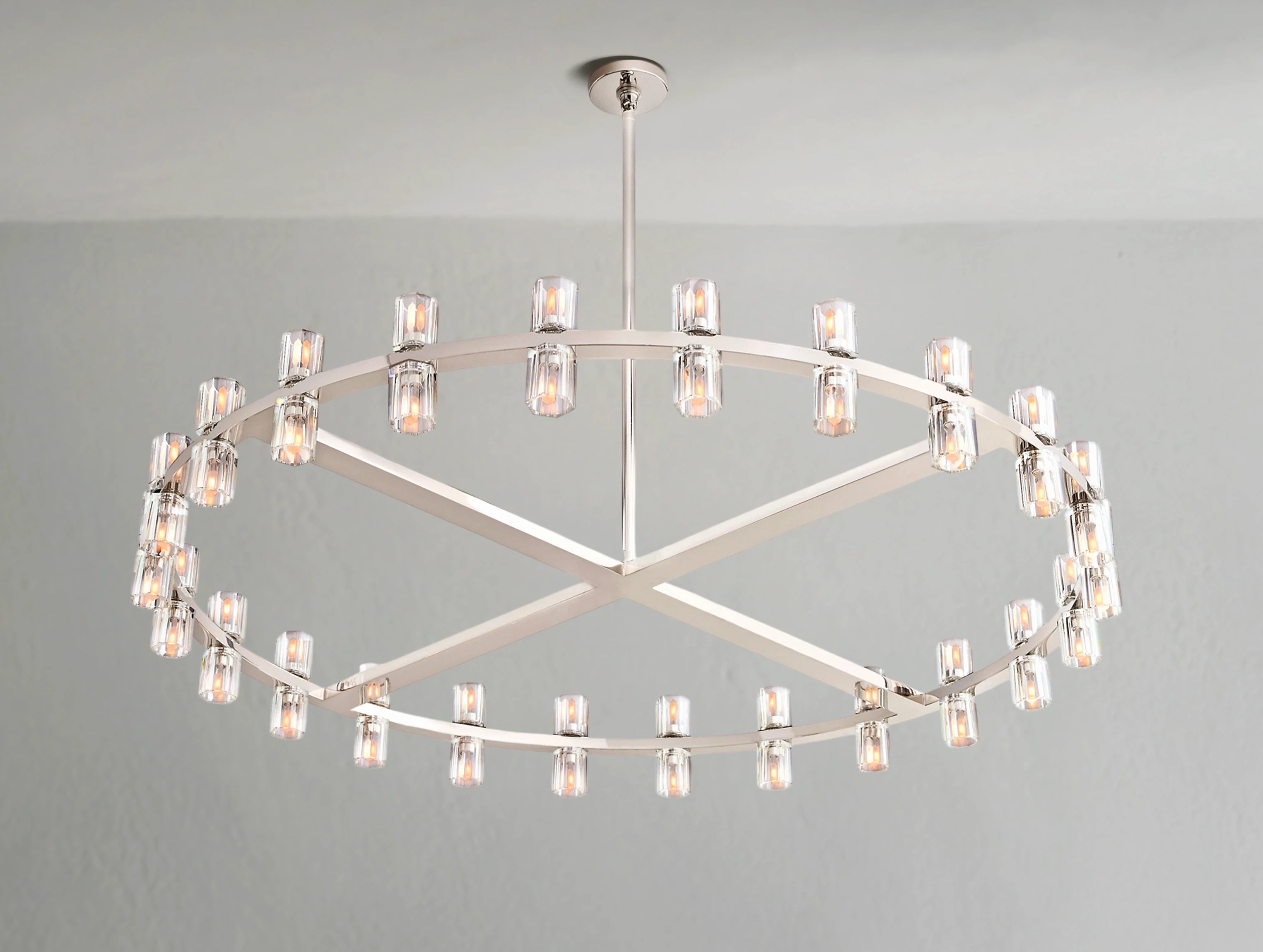 Arcachon LED Round Crystal Chandelier 36" 48" 60"