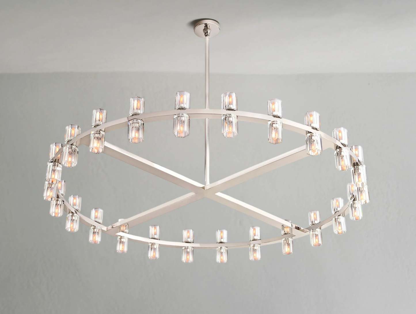 Arcachon LED Round Crystal Chandelier 36" 48" 60"