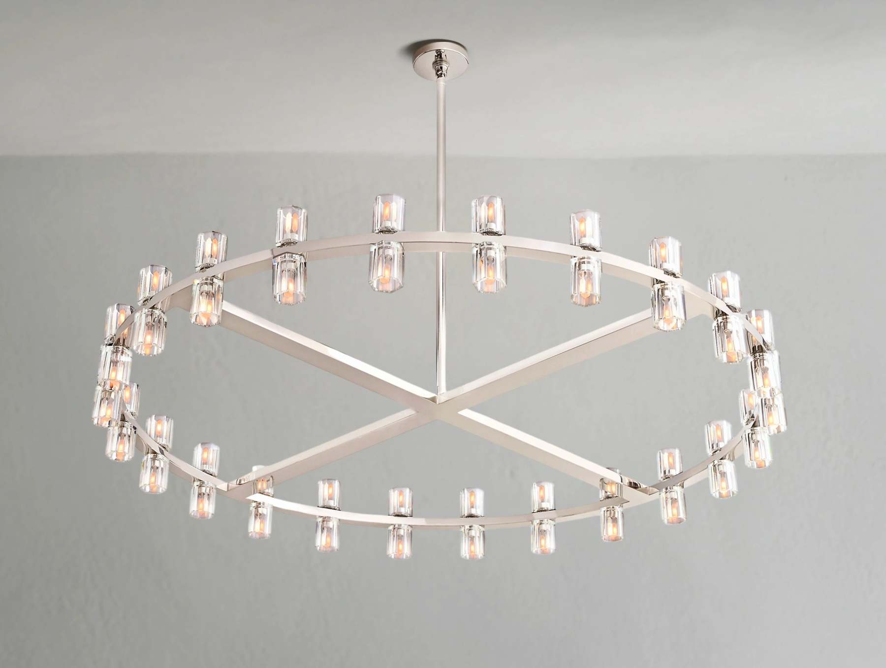Arcachon LED Round Crystal Chandelier 36" 48" 60"
