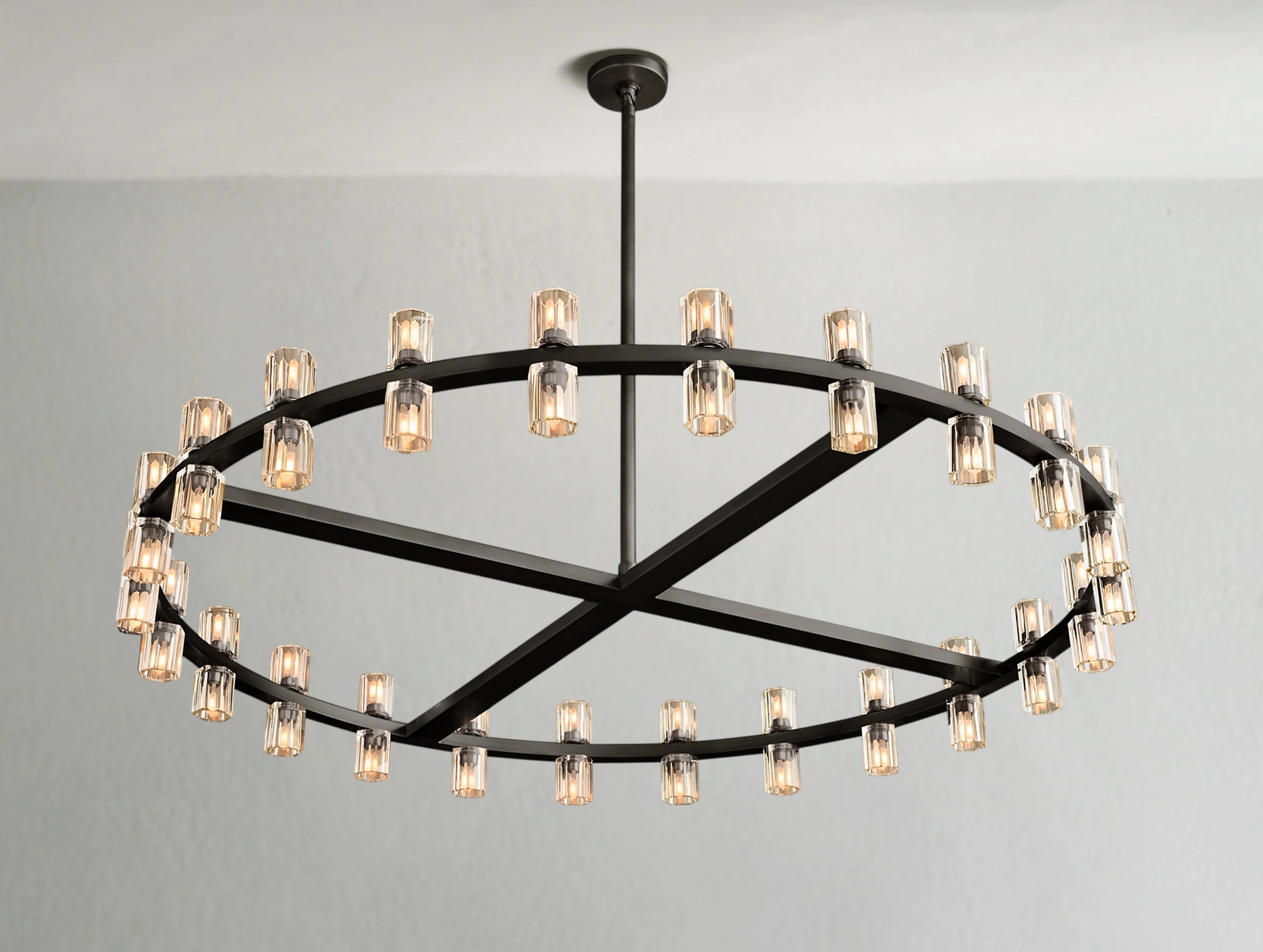 Arcachon LED Round Crystal Chandelier 36" 48" 60"