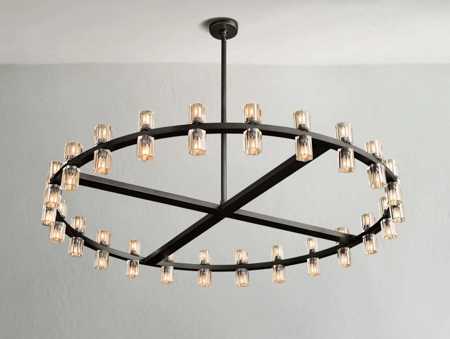 Arcachon LED Round Crystal Chandelier 36" 48" 60"