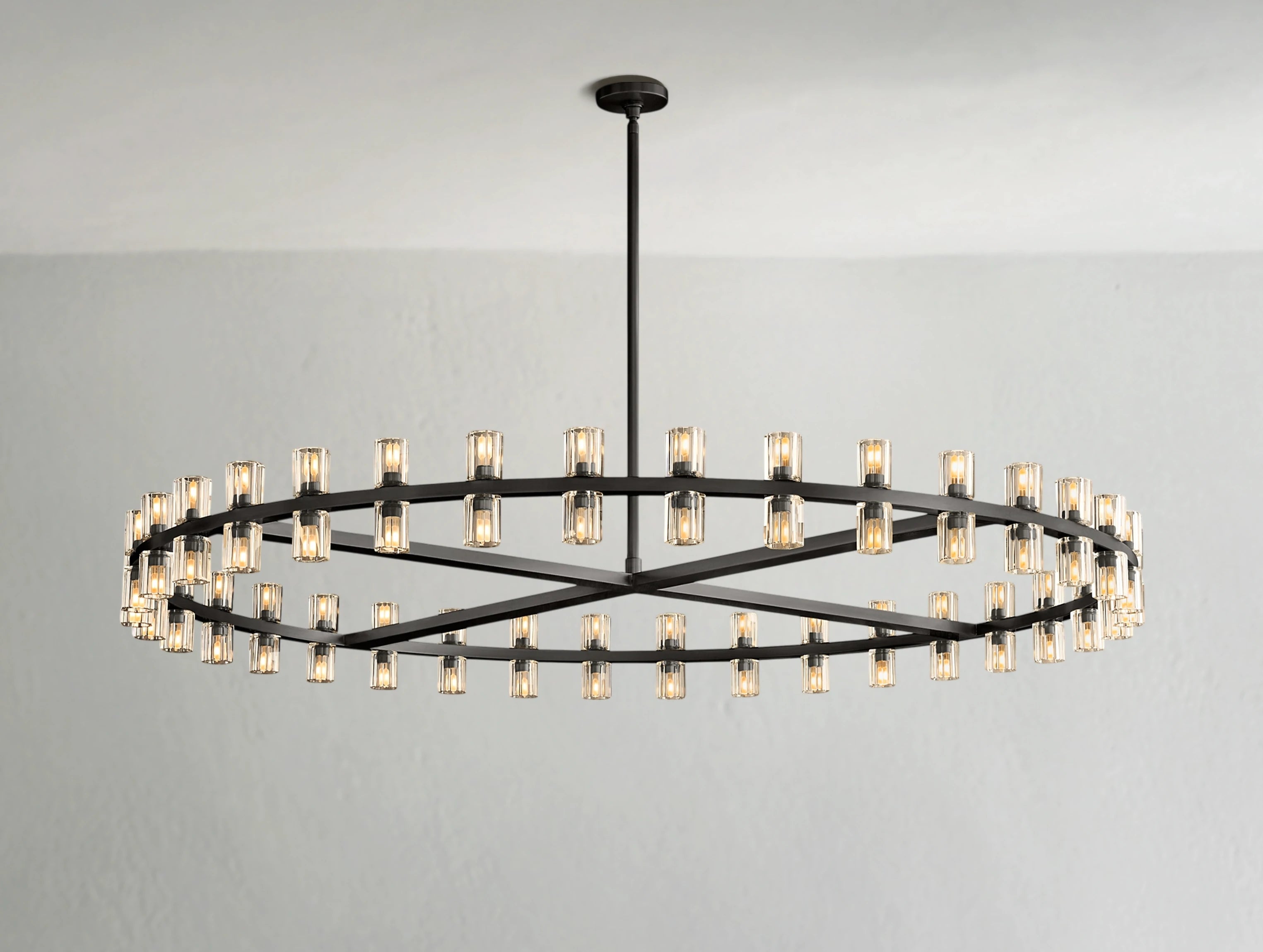 Arcachon LED Round Crystal Chandelier 36" 48" 60"