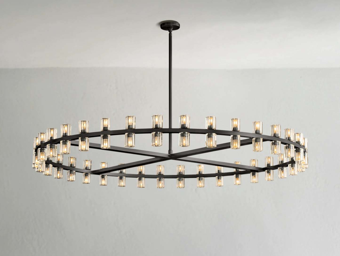 Arcachon LED Round Crystal Chandelier 36" 48" 60"