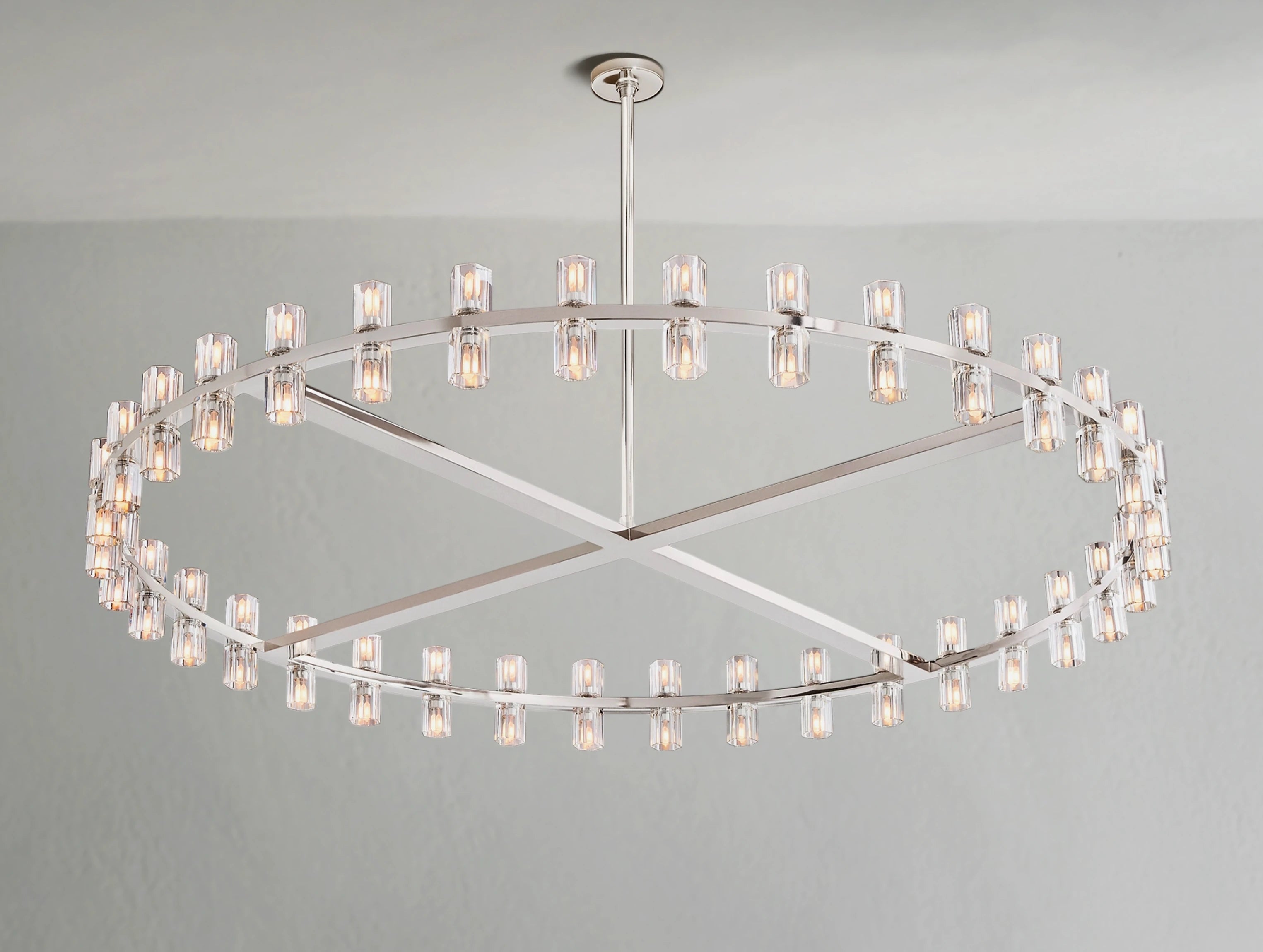 Arcachon LED Round Crystal Chandelier 36" 48" 60"