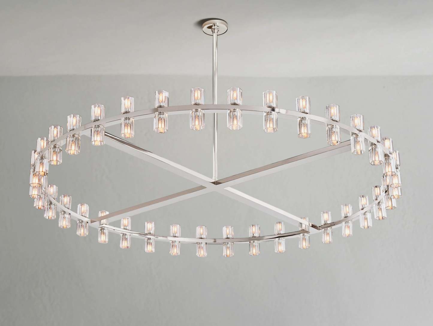 Arcachon LED Round Crystal Chandelier 36" 48" 60"