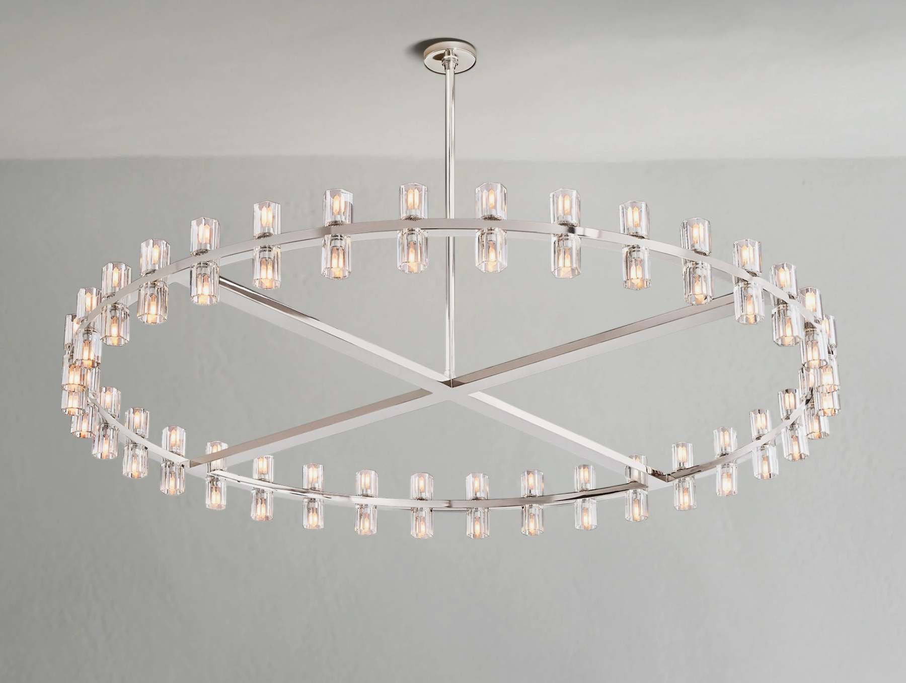 Arcachon LED Round Crystal Chandelier 36" 48" 60"