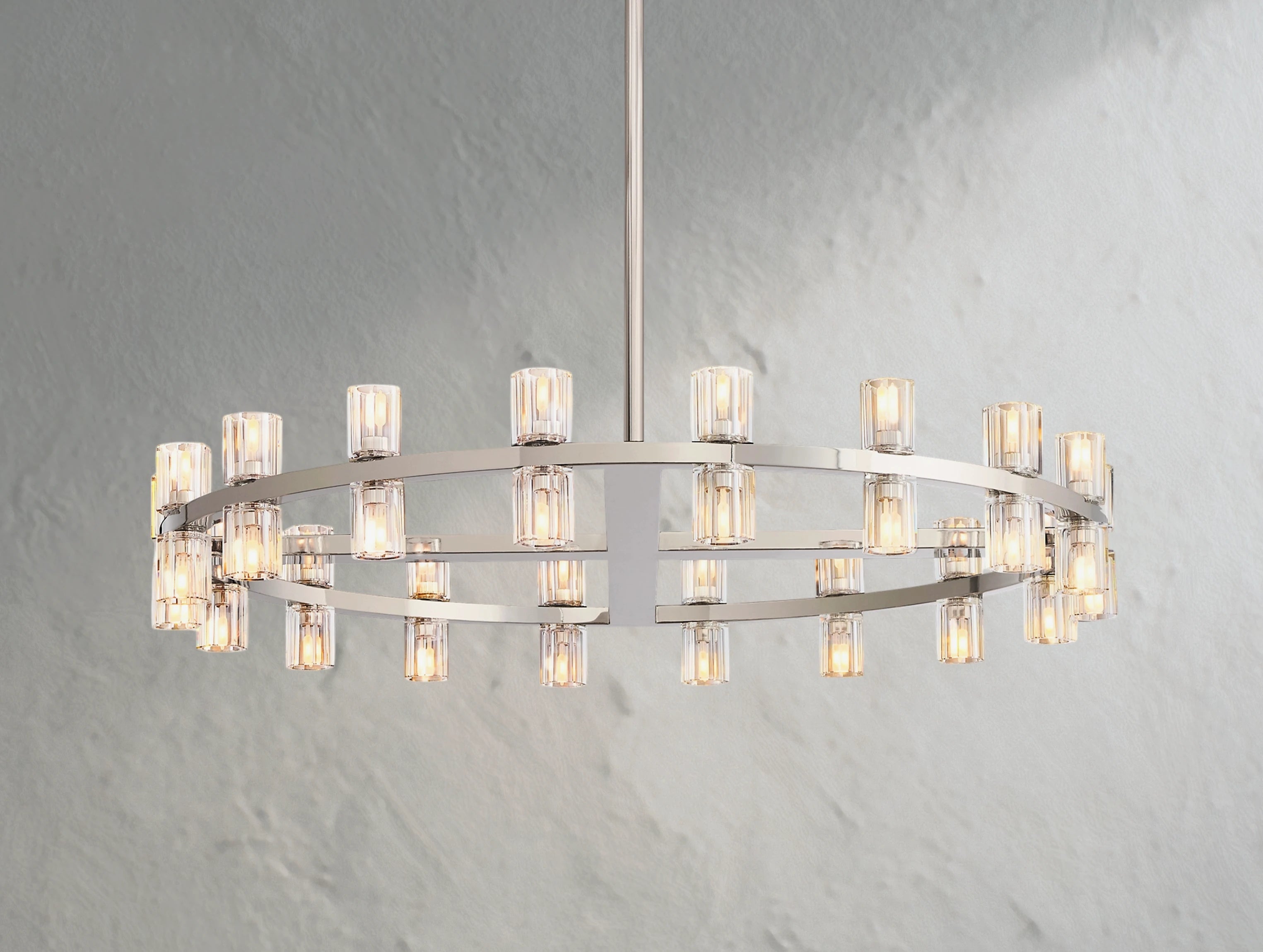 Arcachon LED Round Crystal Chandelier 36" 48" 60"