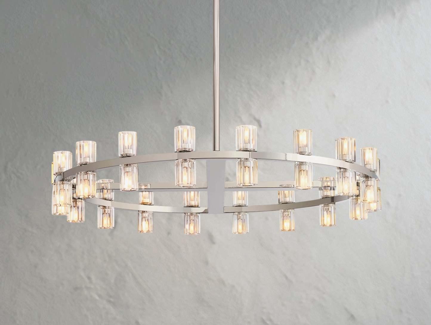 Arcachon LED Round Crystal Chandelier 36" 48" 60"