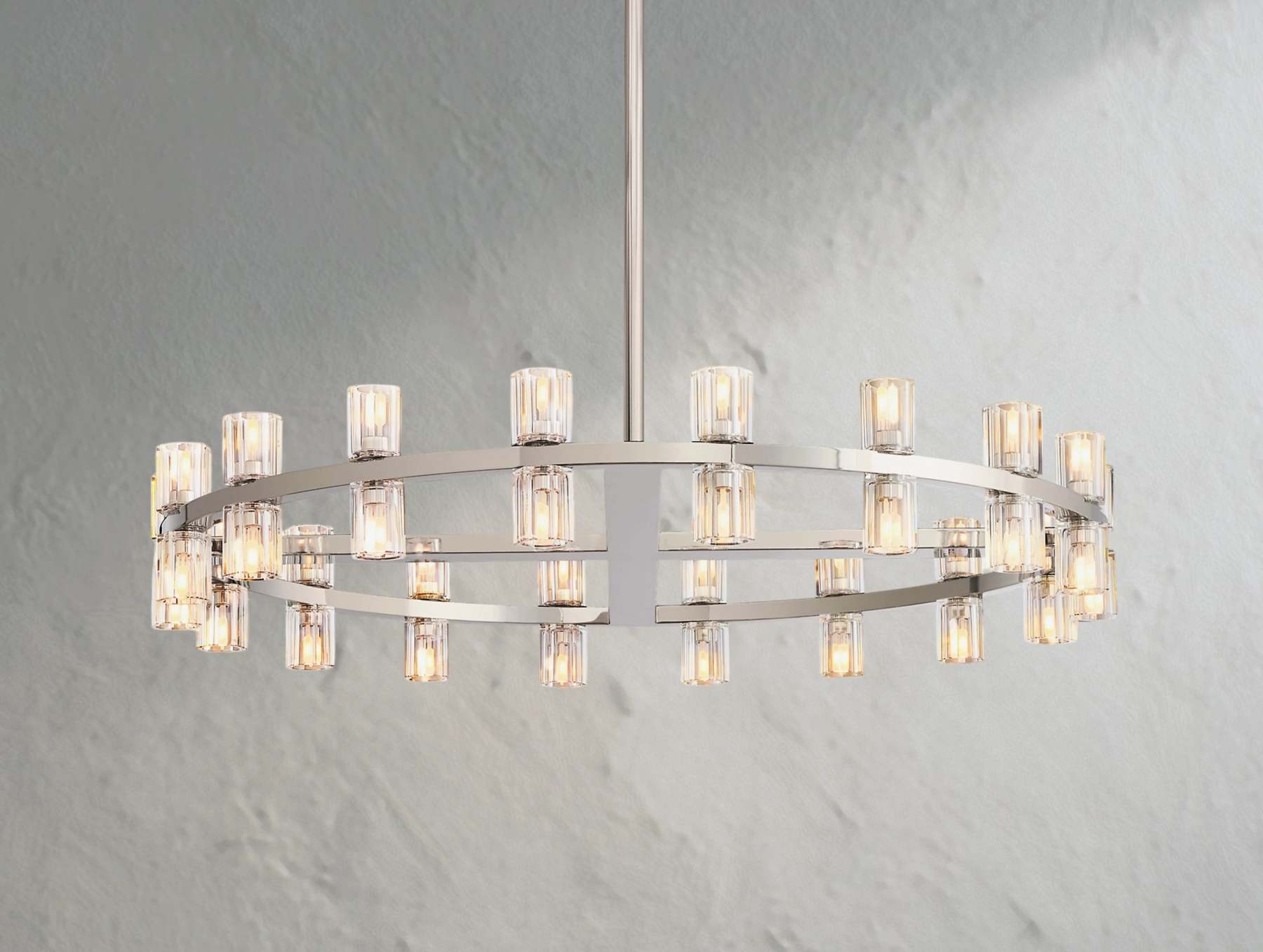Arcachon LED Round Crystal Chandelier 36" 48" 60"