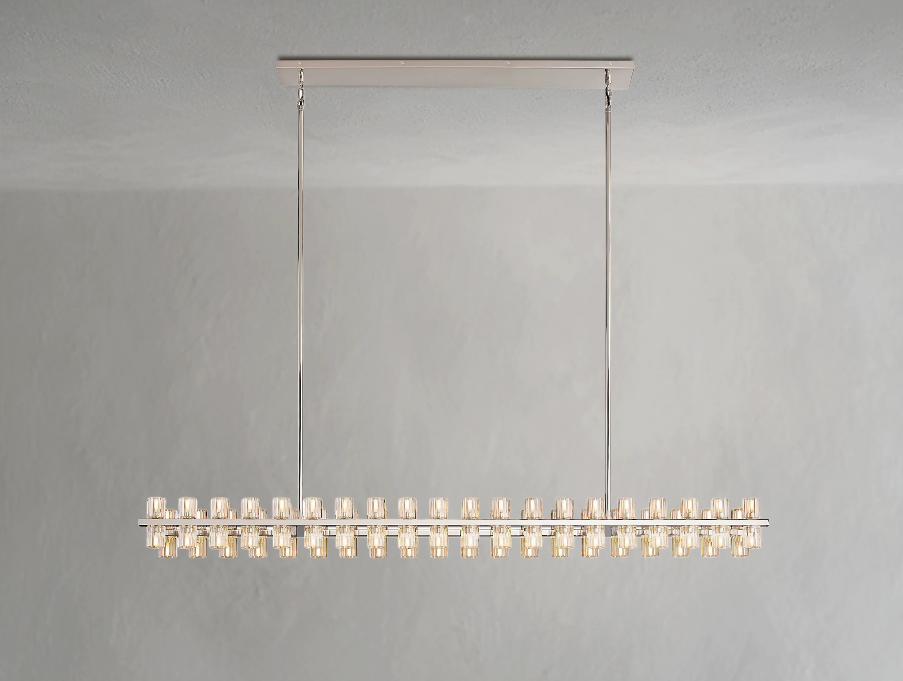 Arcachon LED Rectangular Crystal Chandelier