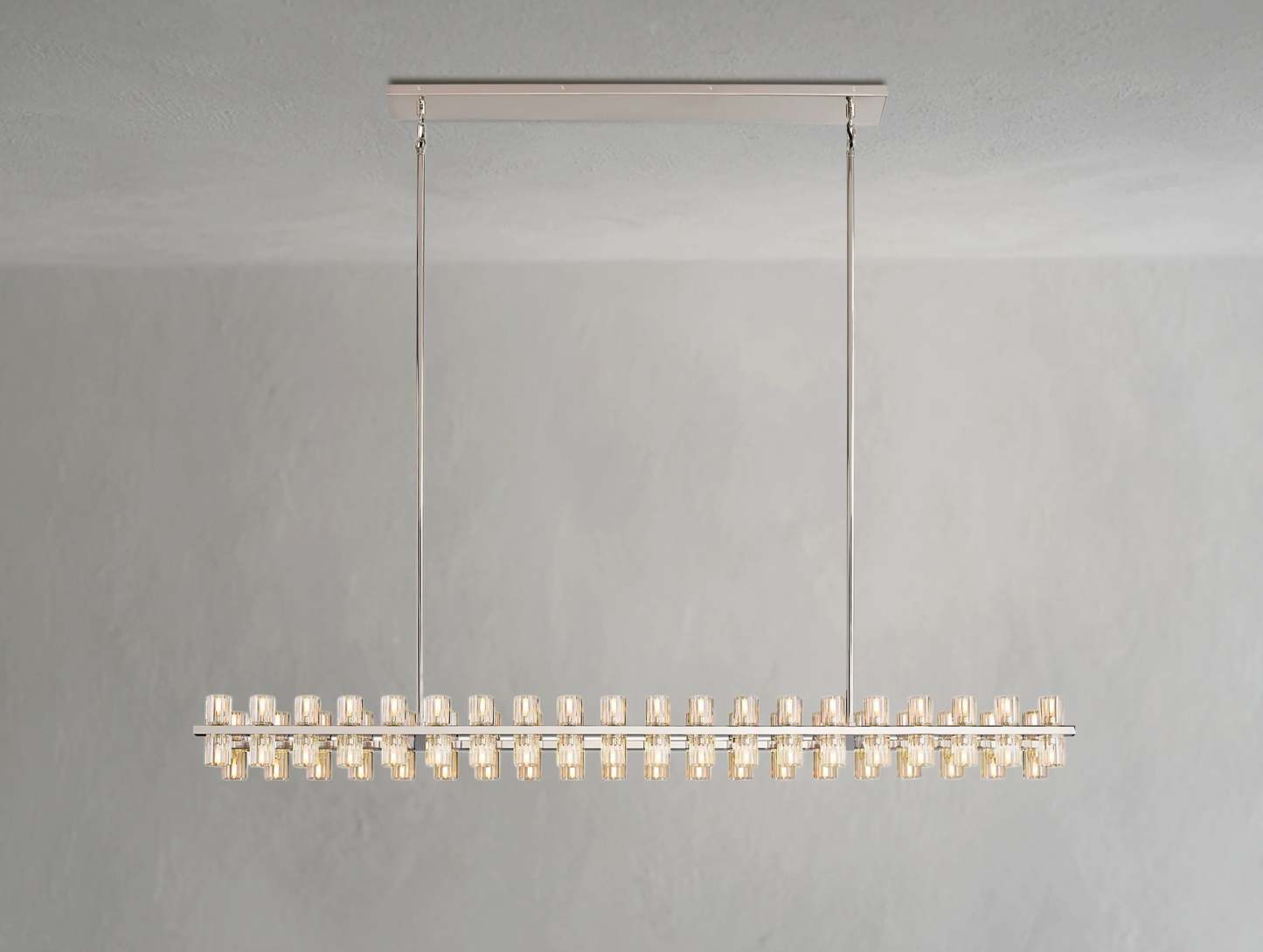 Arcachon LED Rectangular Crystal Chandelier