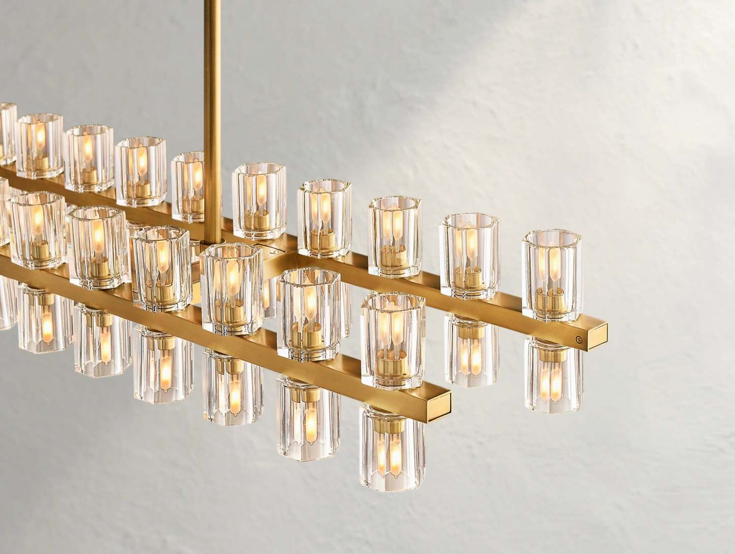 Arcachon LED Rectangular Crystal Chandelier