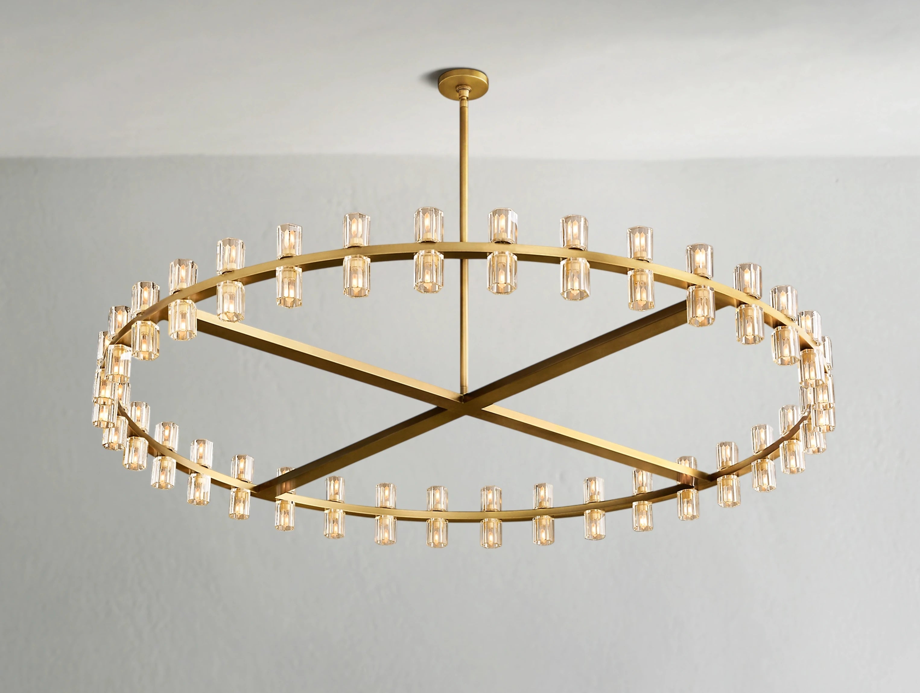 Arcachon LED Round Crystal Chandelier 36" 48" 60"