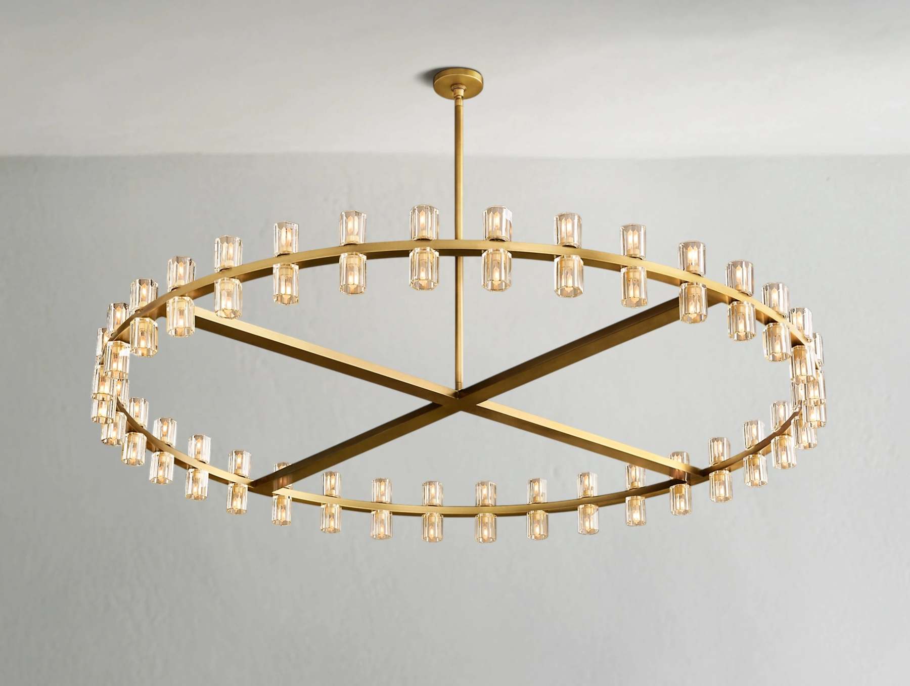 Arcachon LED Round Crystal Chandelier 36" 48" 60"
