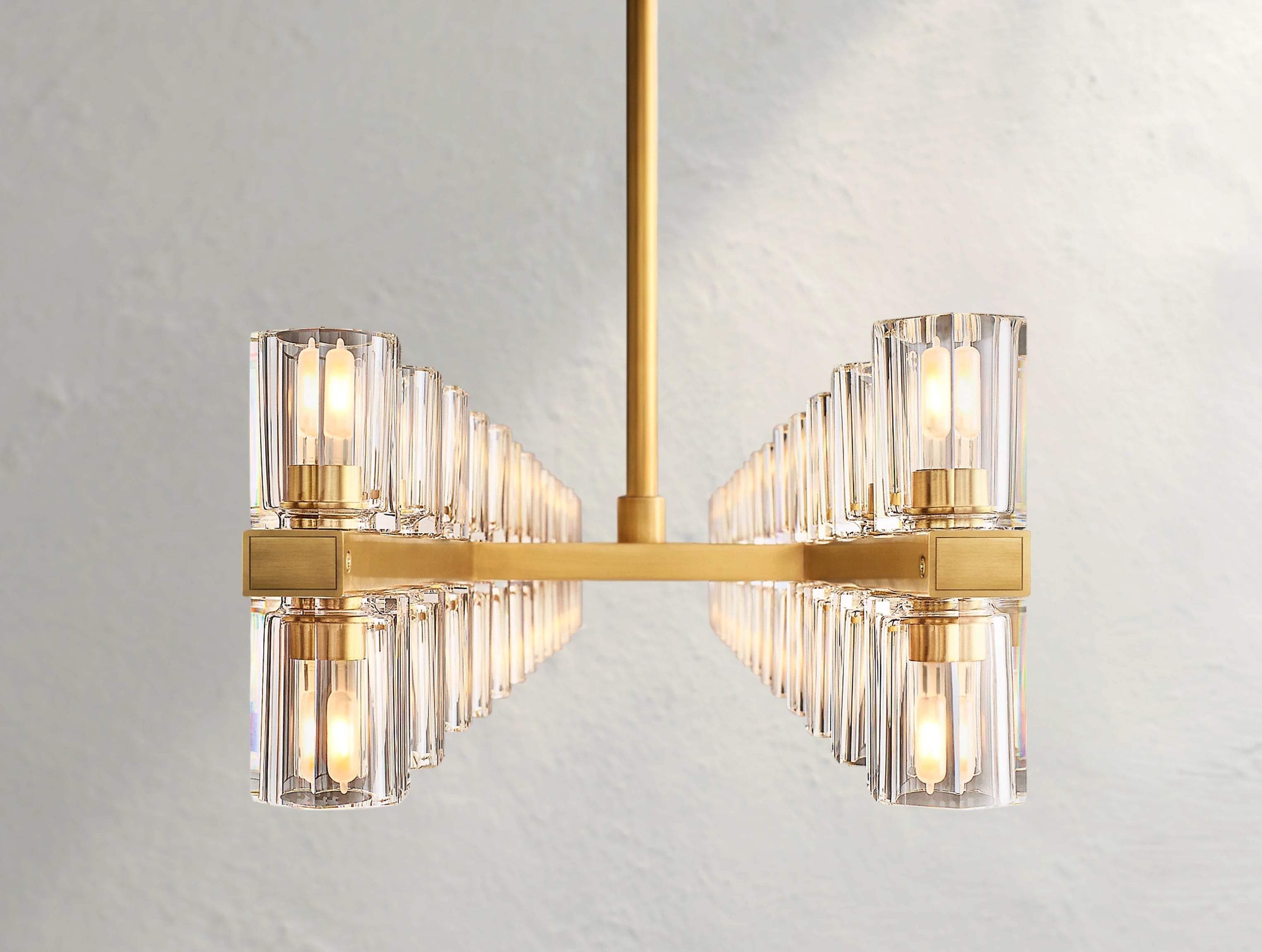 Arcachon LED Rectangular Crystal Chandelier