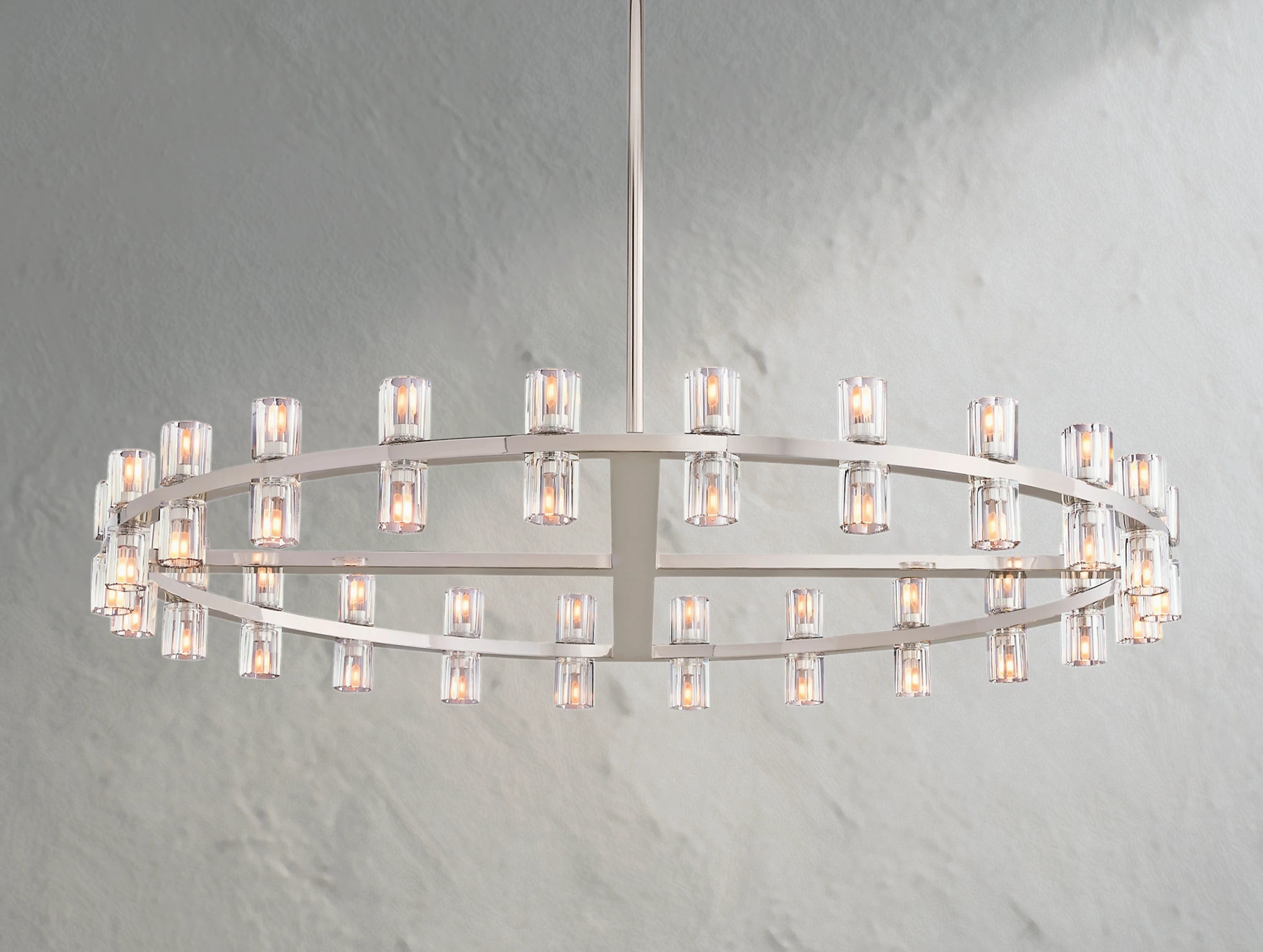 Arcachon LED Round Crystal Chandelier 36" 48" 60"