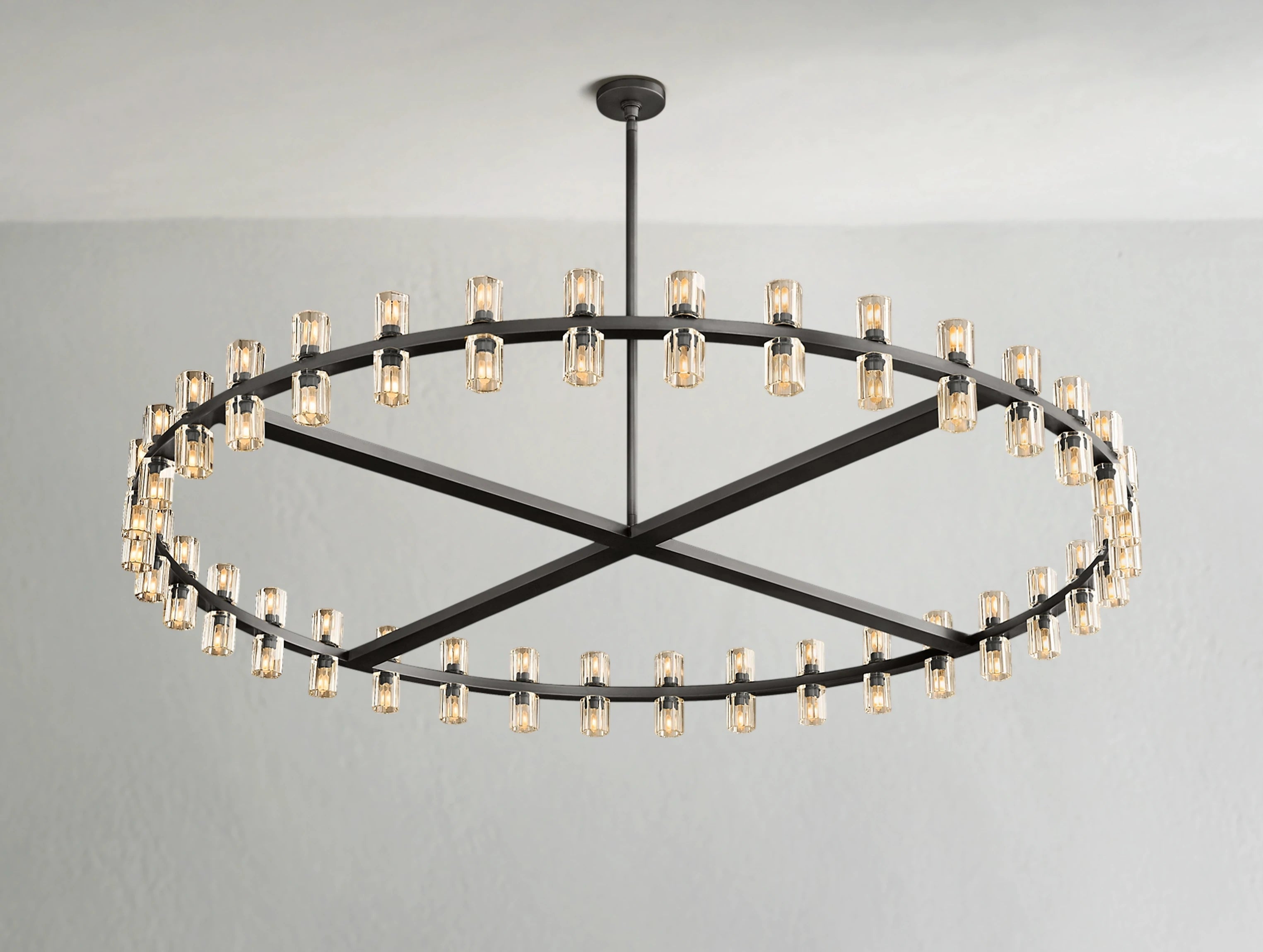 Arcachon LED Round Crystal Chandelier 36" 48" 60"