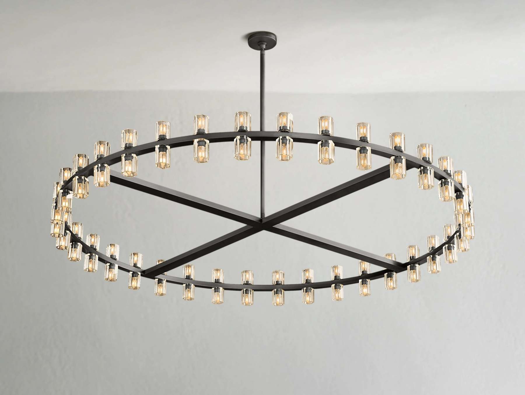 Arcachon LED Round Crystal Chandelier 36" 48" 60"
