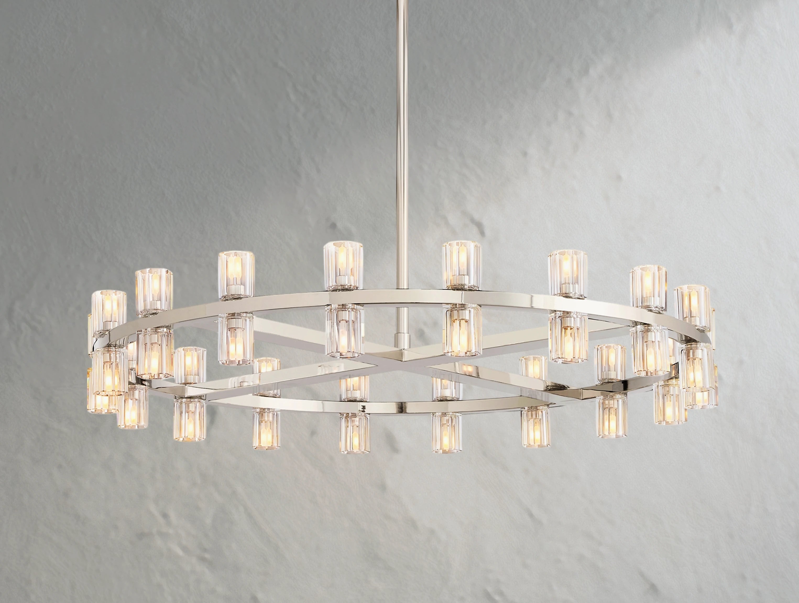Arcachon LED Round Crystal Chandelier 36" 48" 60"