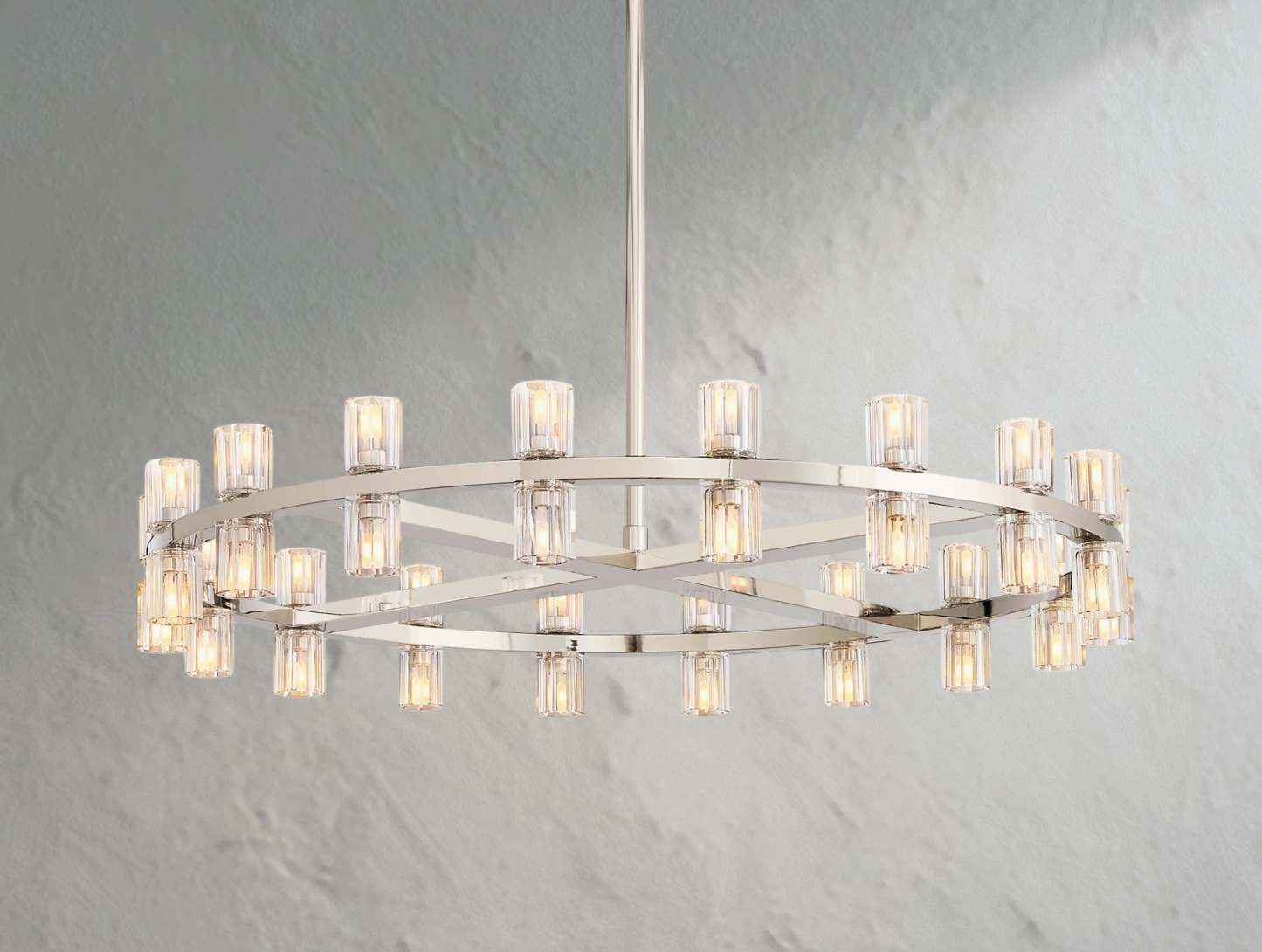 Arcachon LED Round Crystal Chandelier 36" 48" 60"