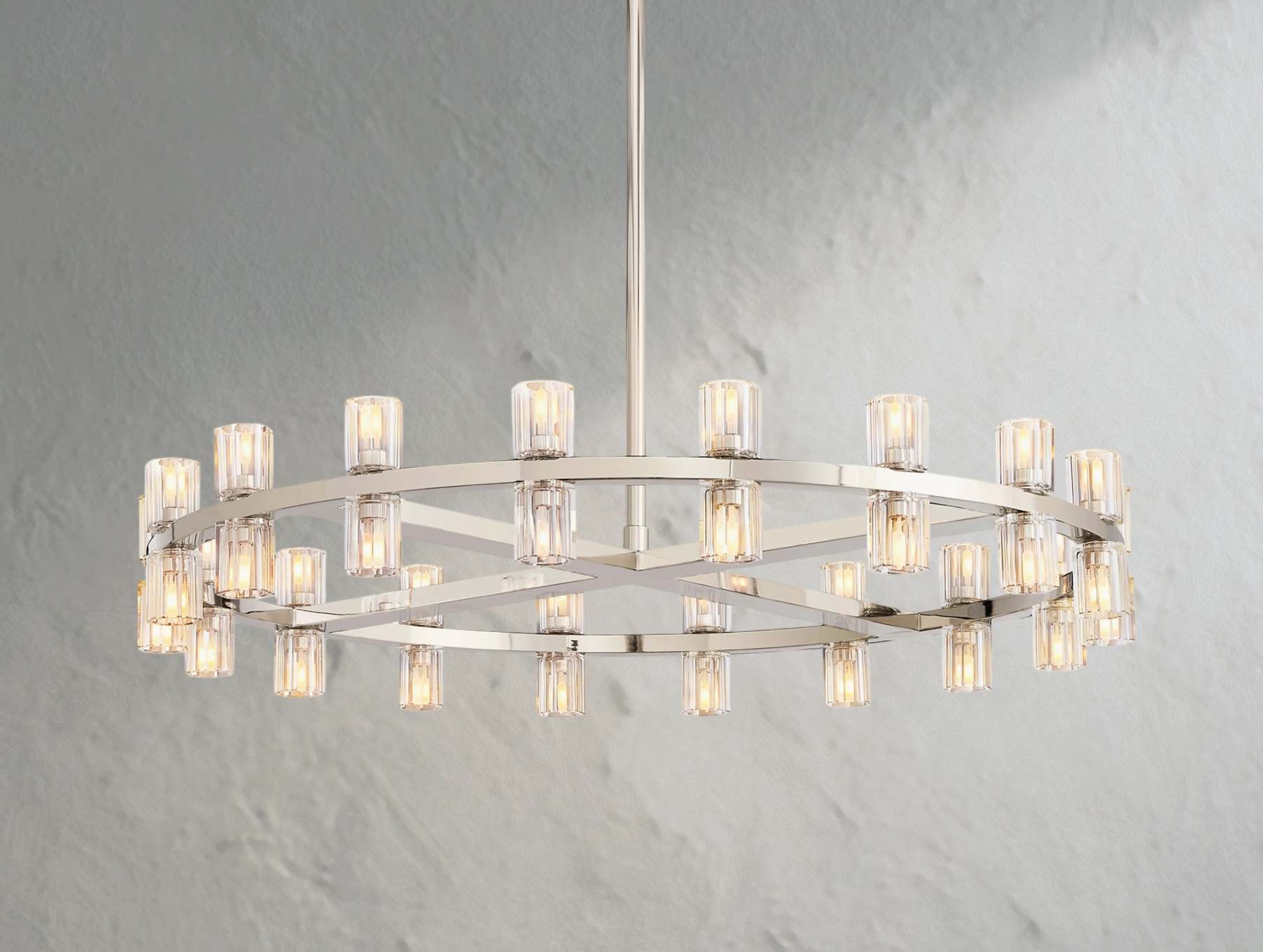 Arcachon LED Round Crystal Chandelier 36" 48" 60"