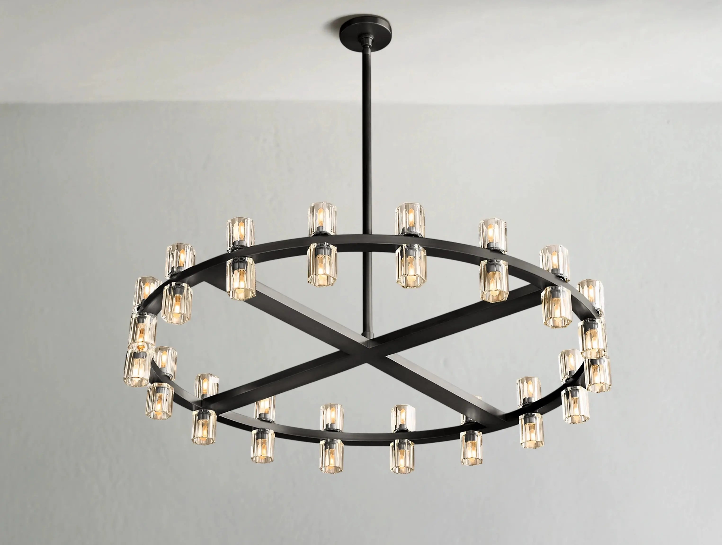 Arcachon LED Round Crystal Chandelier 36" 48" 60"