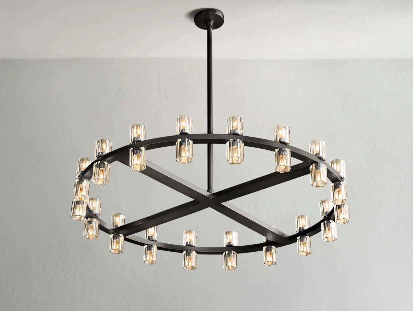 Arcachon LED Round Crystal Chandelier 36" 48" 60"