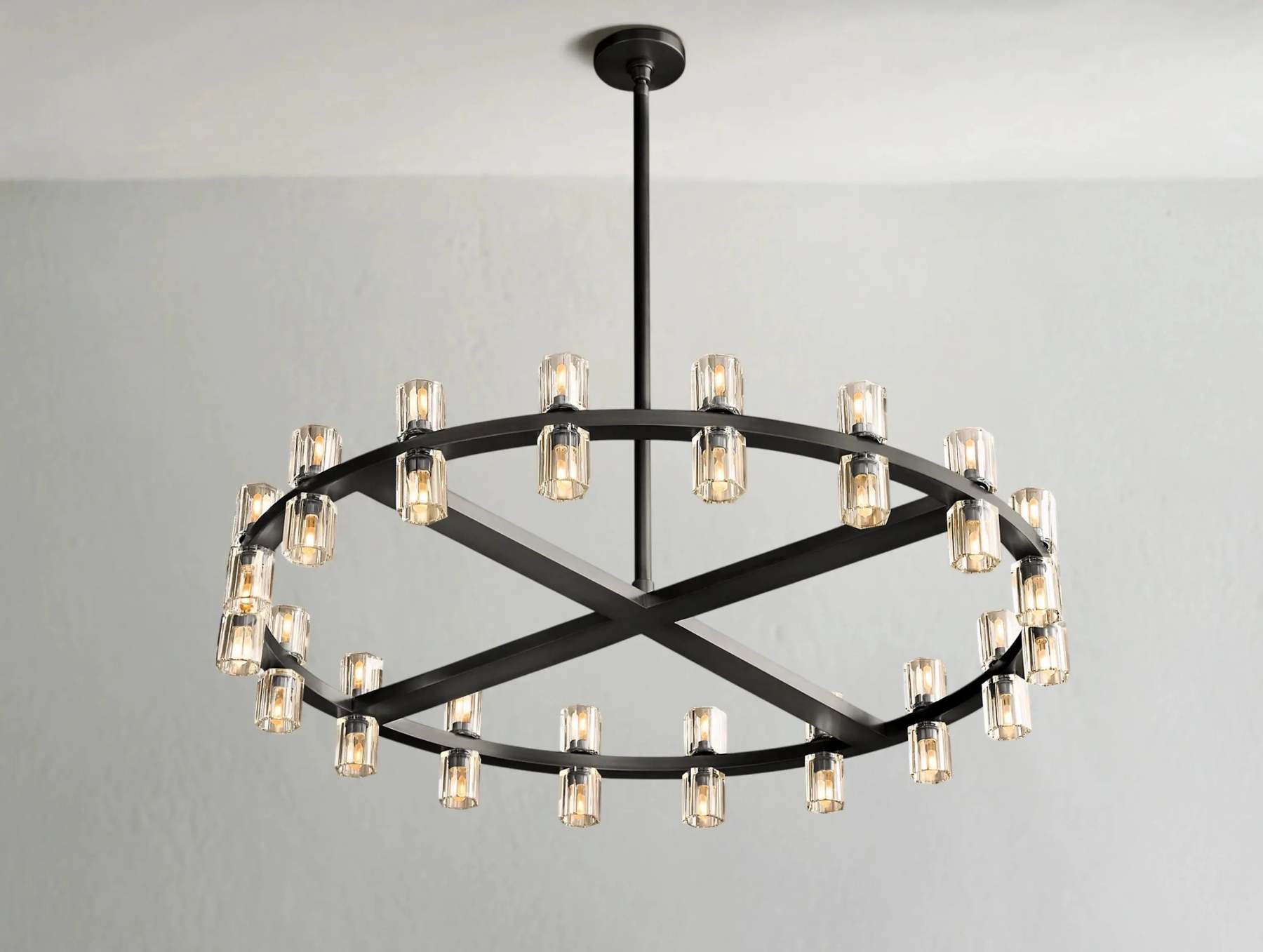 Arcachon LED Round Crystal Chandelier 36" 48" 60"