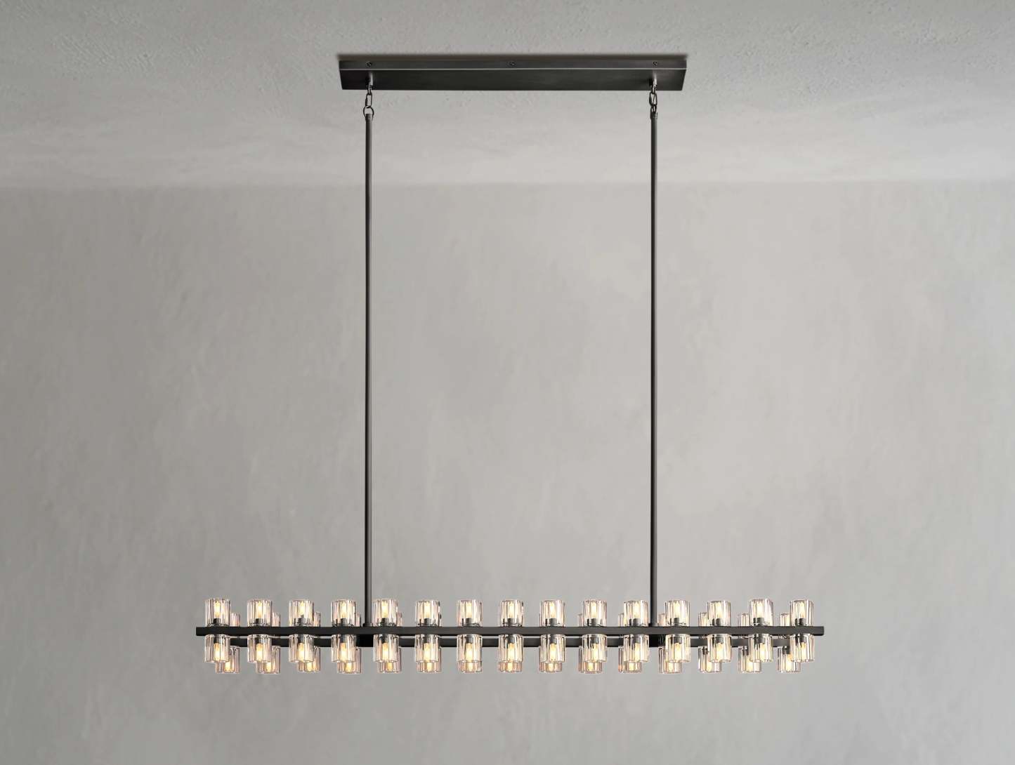 Arcachon LED Rectangular Crystal Chandelier