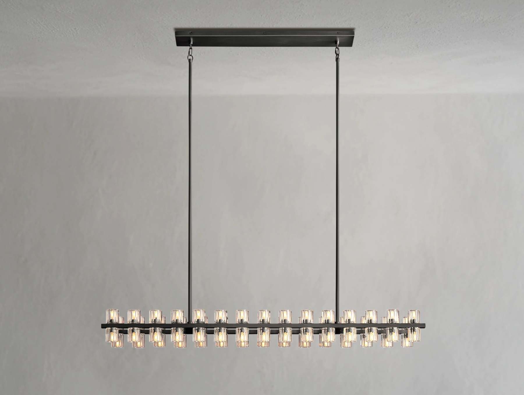 Arcachon LED Rectangular Crystal Chandelier