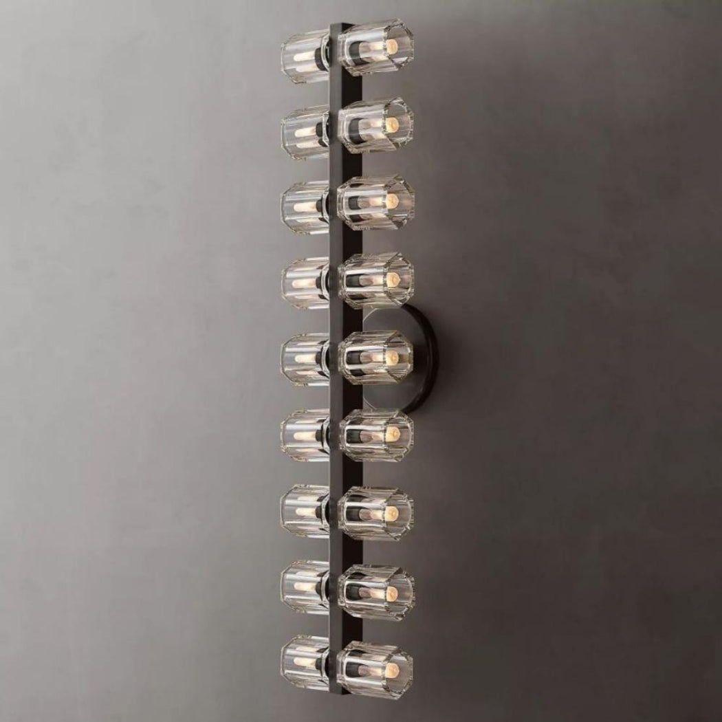 Arcachons 18-Light K9 Crystal Glass Modern Wall Lamp