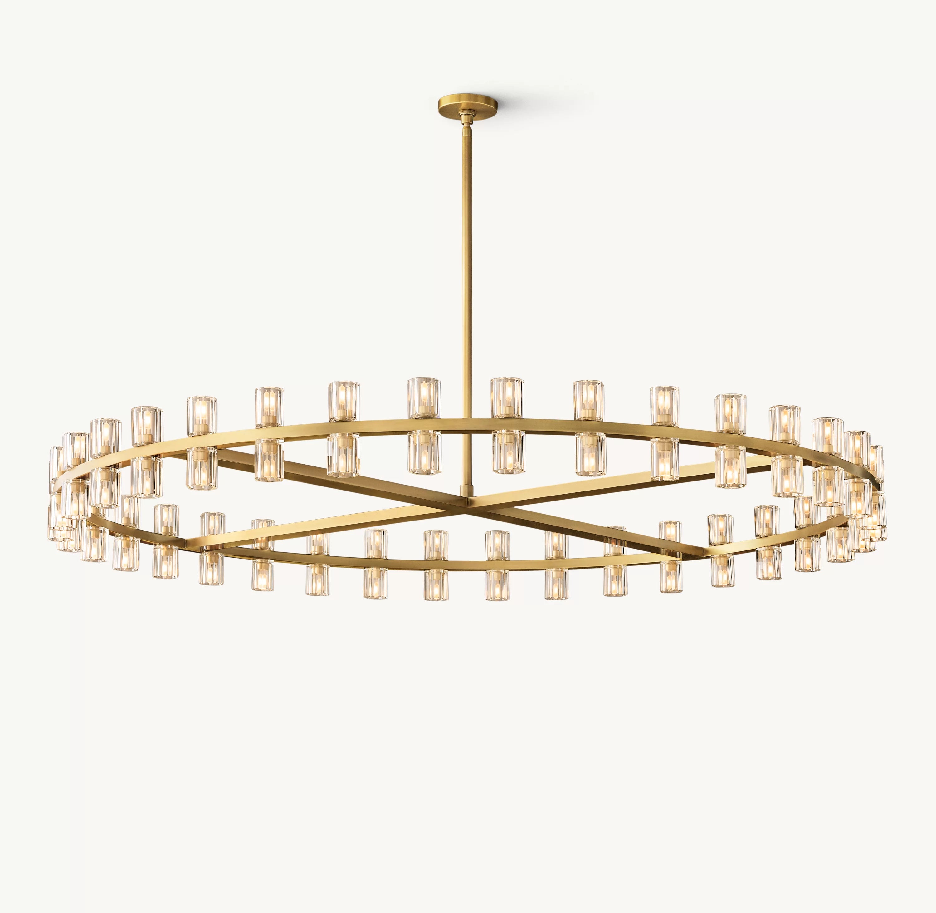 60 Inch Hexagonal Crystal Round Chandelier – Arcachon