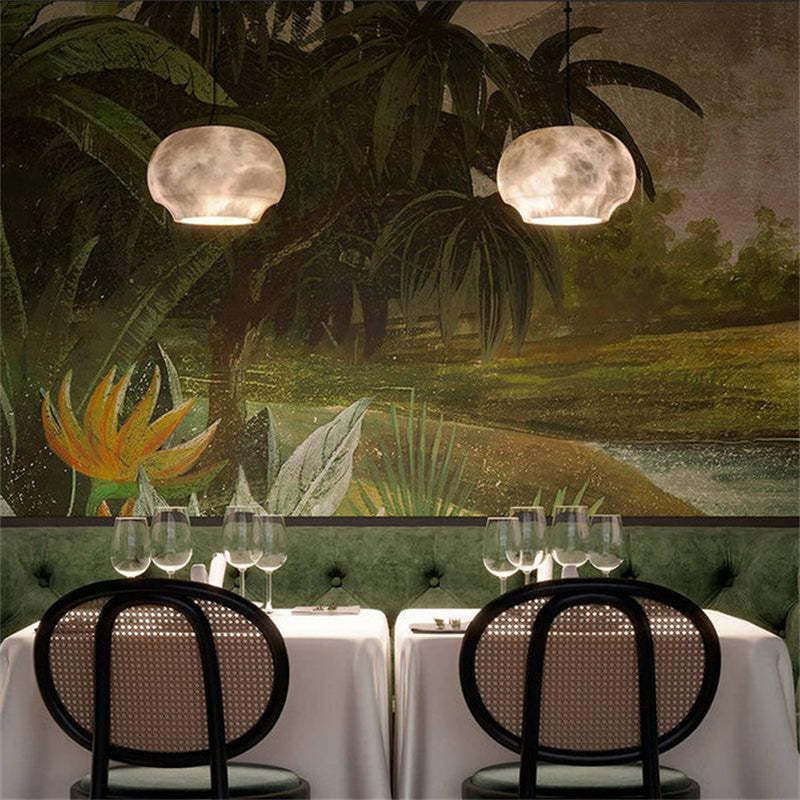 Alabaster Modern Celina Dome Pendant Light