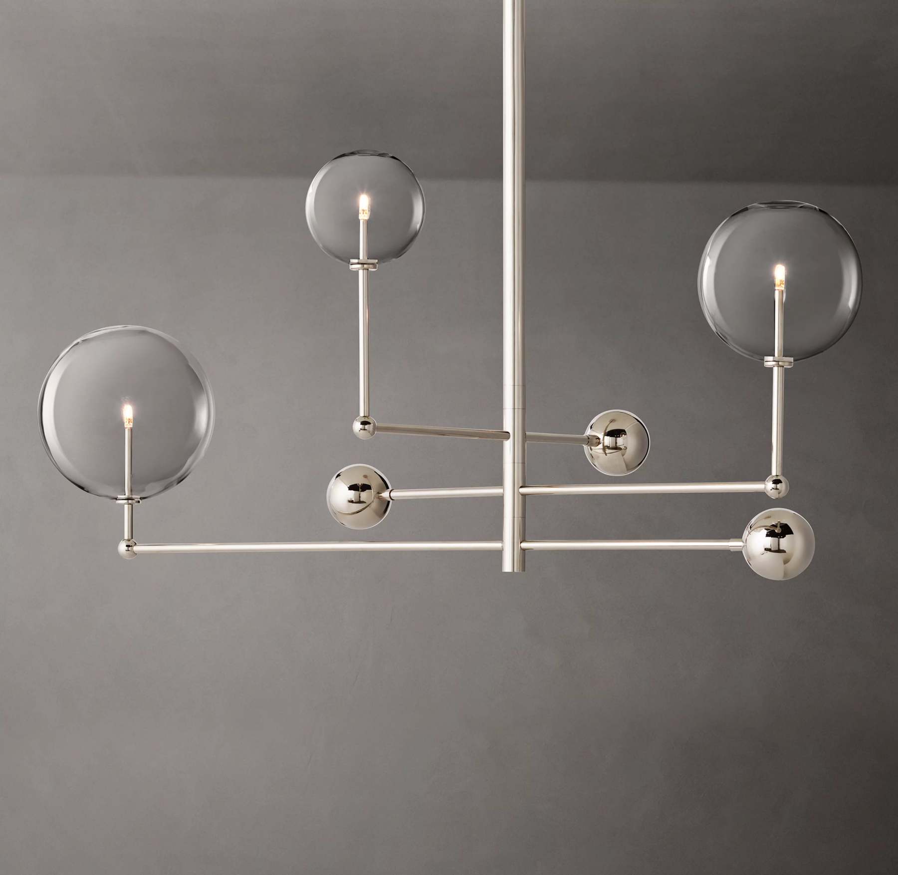 46 Inch Sputnik Globe Glass Chandelier - Mobile
