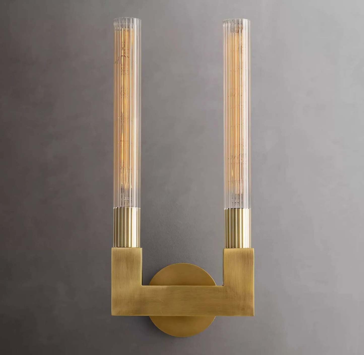 Cannele Double Head Candlestick Wall Sconce , Wall Lamps