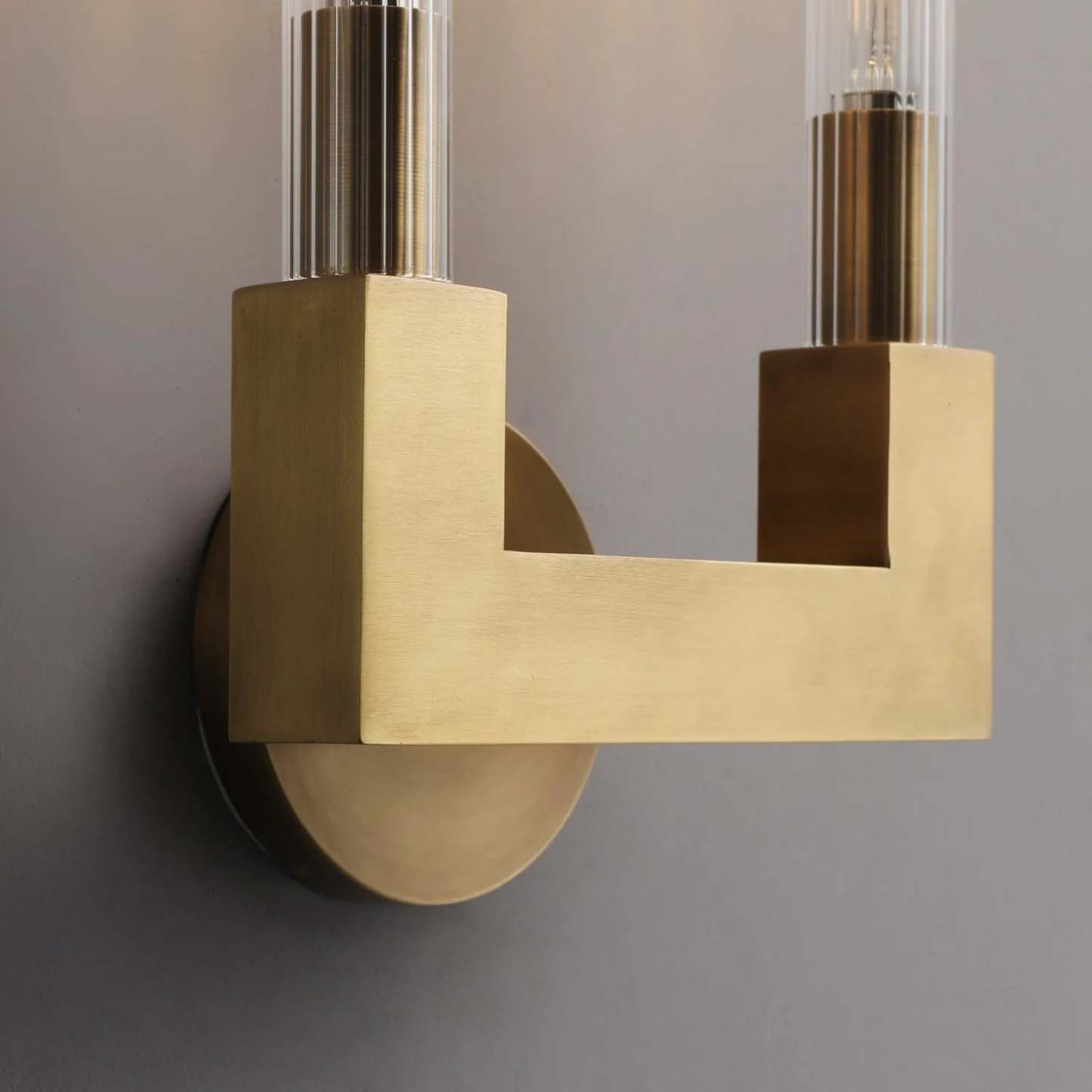 Cannele Double Head Candlestick Wall Sconce , Wall Lamps
