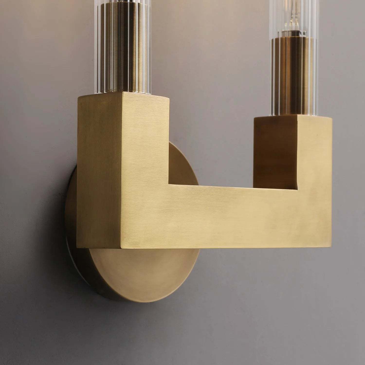 Cannele Double Head Candlestick Wall Sconce , Wall Lamps