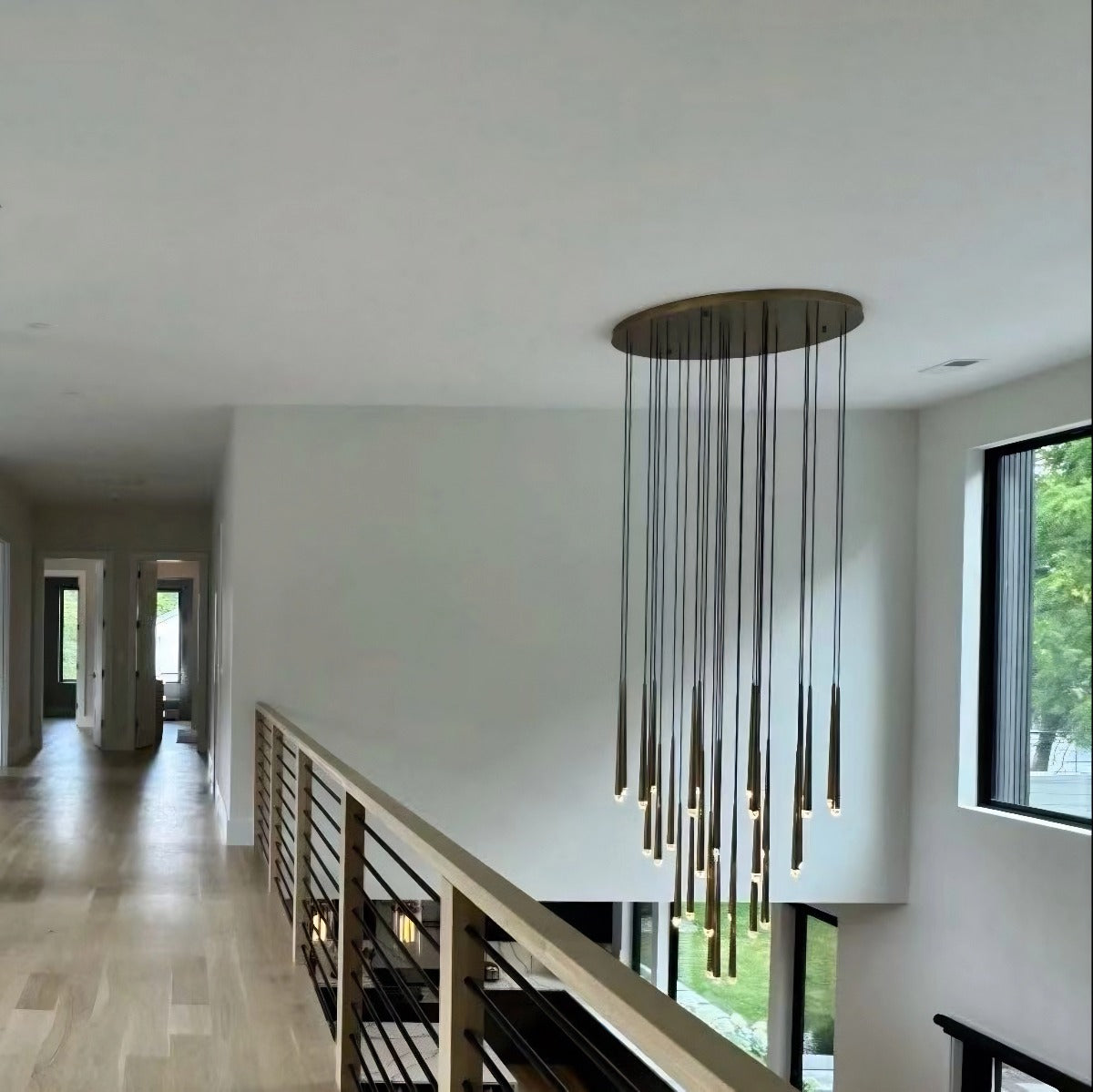Aquitaines Round Chandeliers 48" Modern Chandelier Light