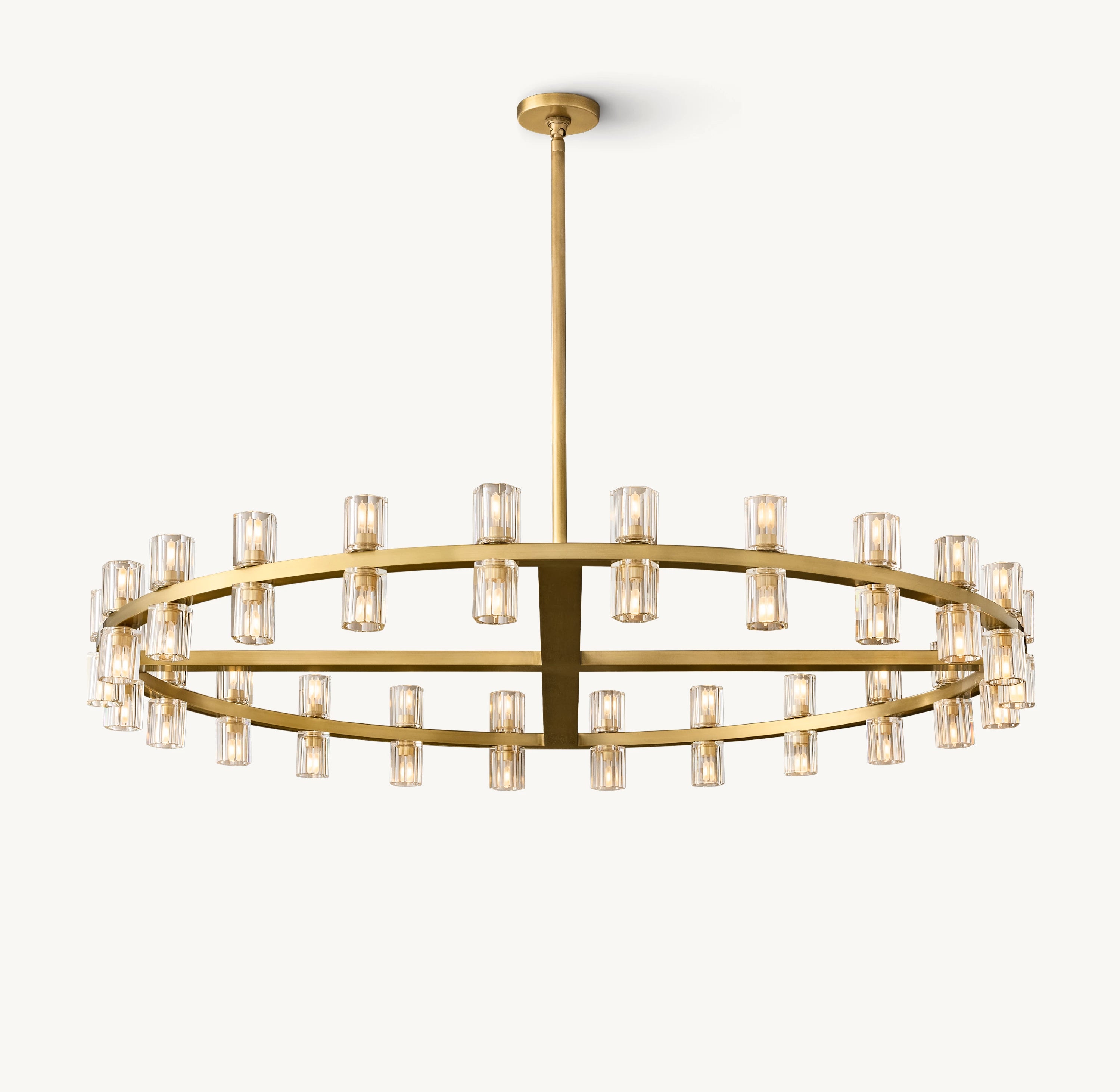 48 Inch Hexagonal Crystal Round Chandelier – Arcachon